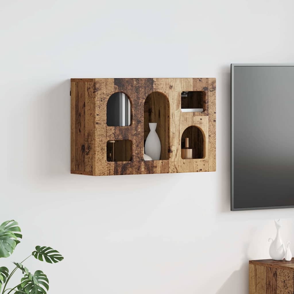 vidaXL Κρεμαστό ντουλάπι Παλιό ξύλο 60 x 20 x 40 εκ Επεξεργασμένο ξύλο