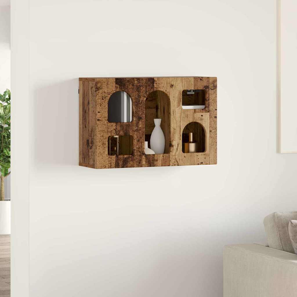 vidaXL Κρεμαστό ντουλάπι Παλιό ξύλο 60 x 20 x 40 εκ Επεξεργασμένο ξύλο