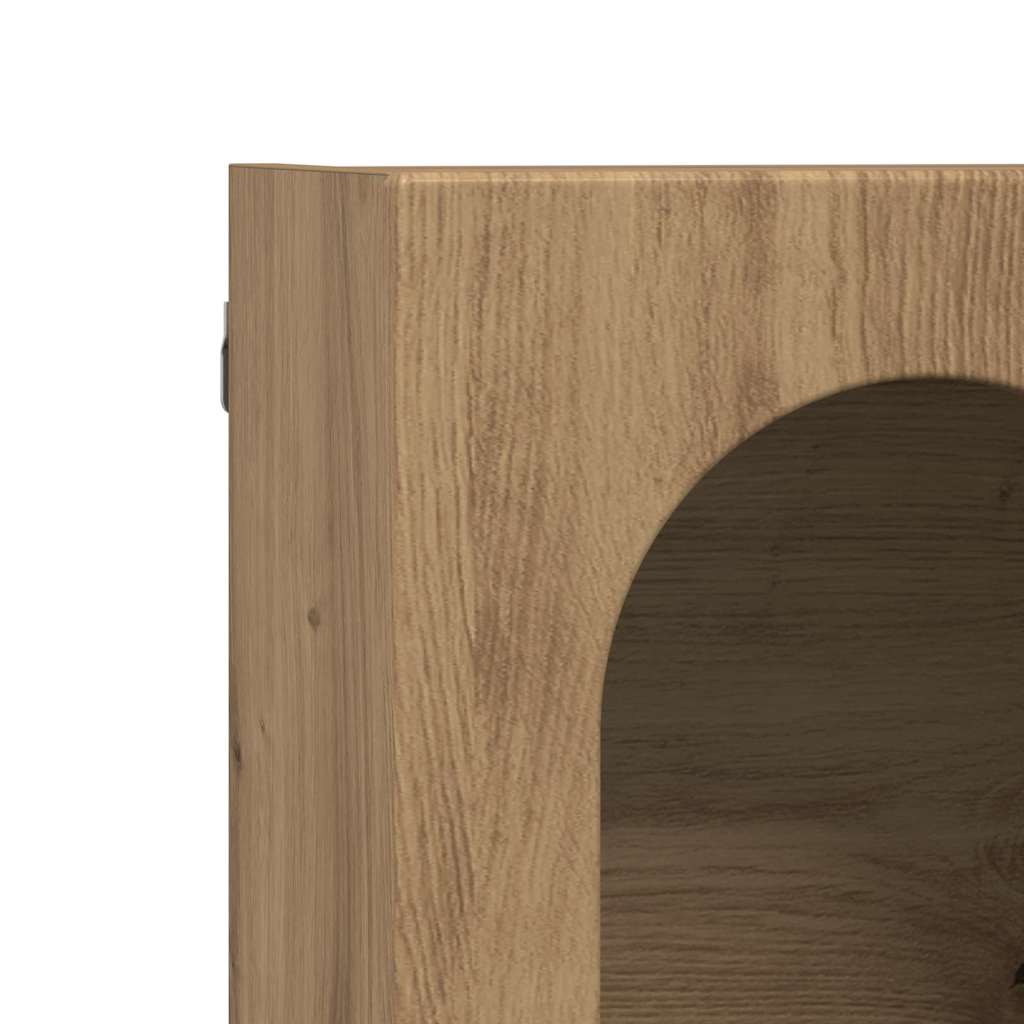 vidaXL Κρεμαστό ντουλάπι με ράφι Επιτοίχιο Artisan Oak 60 x 20 x 40 εκ