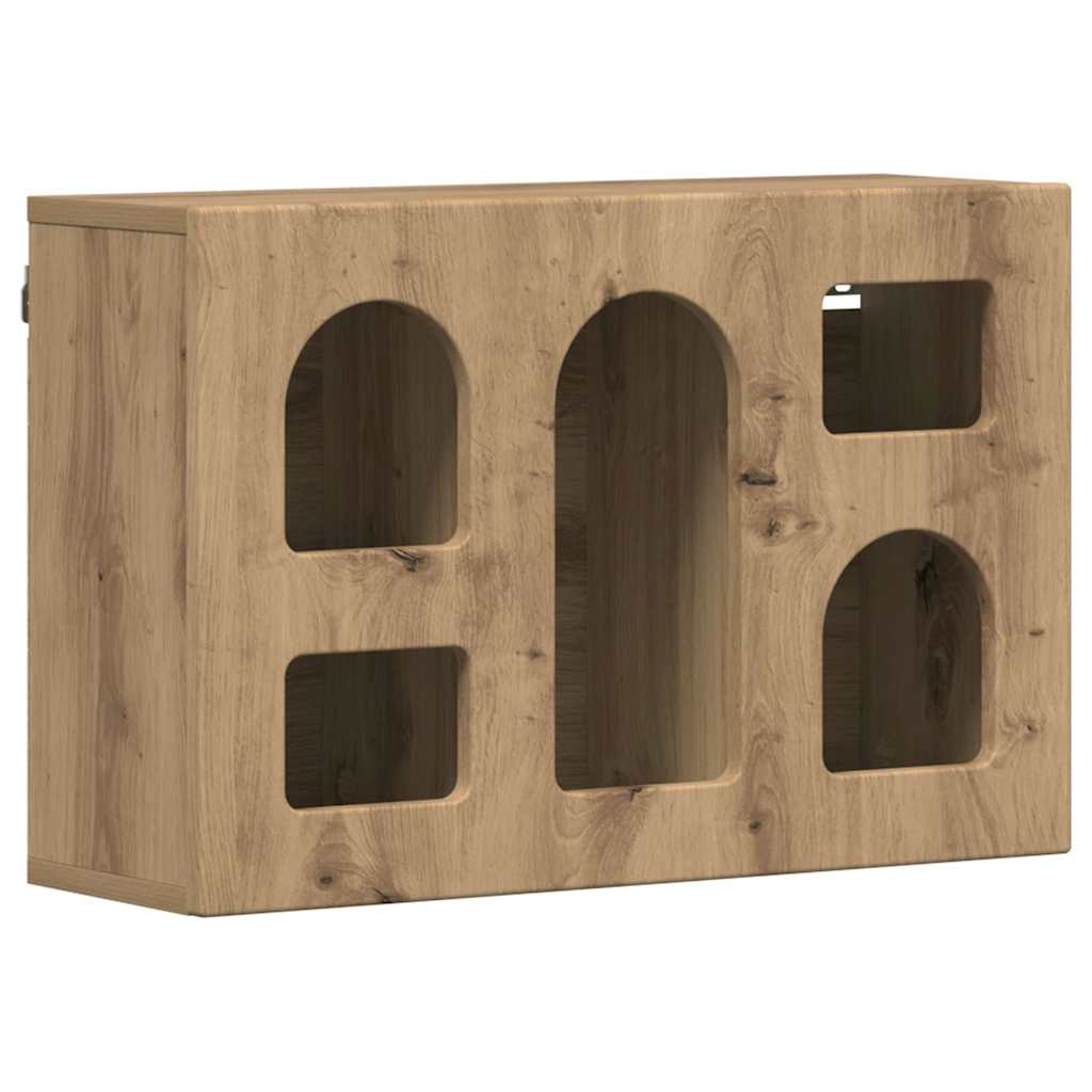 vidaXL Κρεμαστό ντουλάπι με ράφι Επιτοίχιο Artisan Oak 60 x 20 x 40 εκ