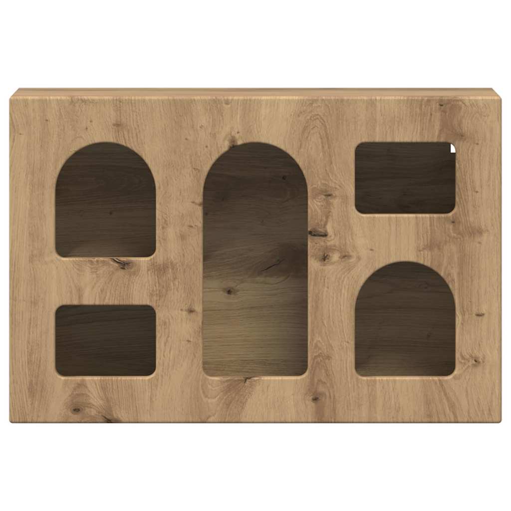 vidaXL Κρεμαστό ντουλάπι με ράφι Επιτοίχιο Artisan Oak 60 x 20 x 40 εκ