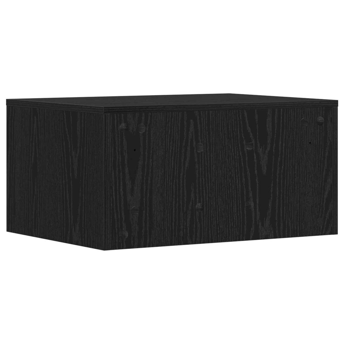 vidaXL Επιτοίχιο γραφείο Μαύρη Οξυά Επεξεργασμένο Ξύλο 60 x 45 x 30 cm