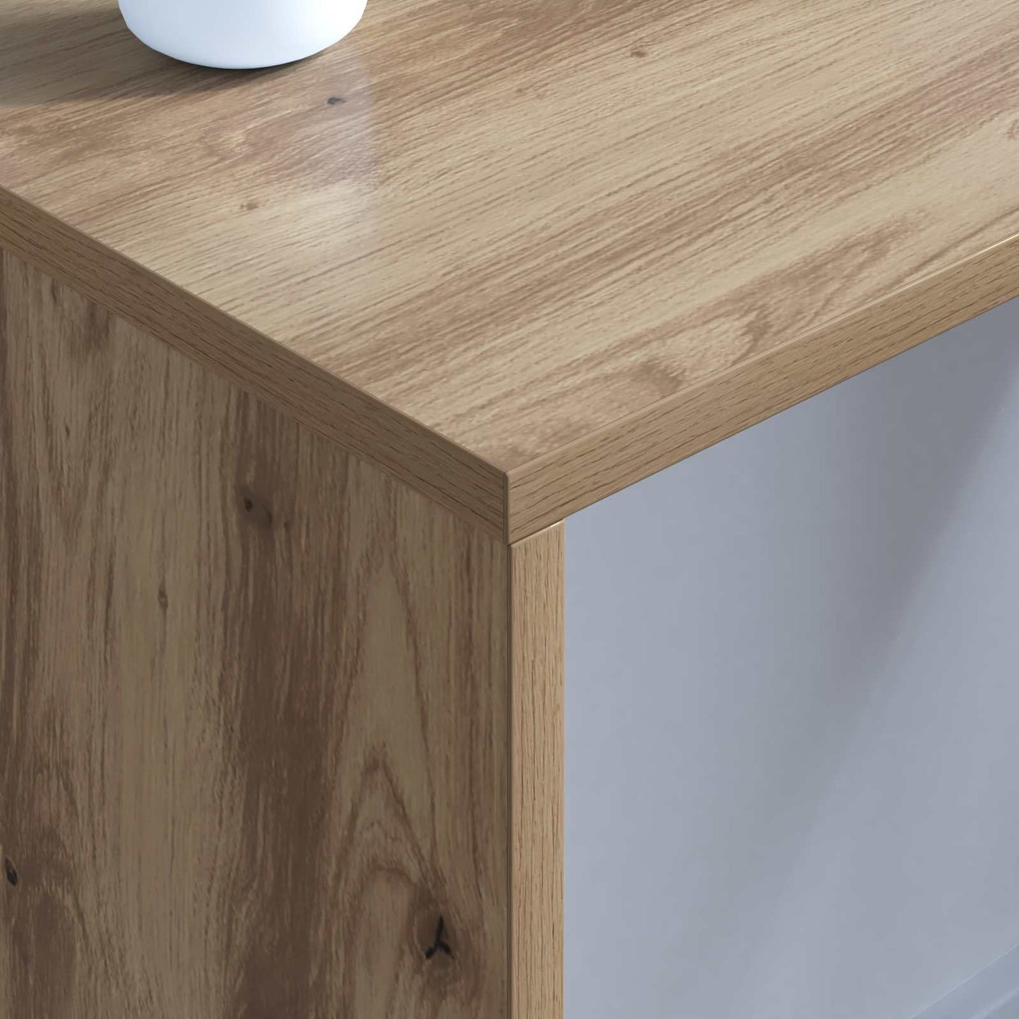 vidaXL Επιτοίχιο γραφείο Artisan Oak Επεξεργασμένο Ξύλο