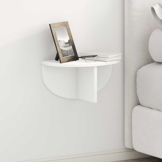 vidaXL Ράφι Τοίχου Επιτοίχιο Λευκό 38 x 19 x 19 εκ Επεξεργασμένο Ξύλο