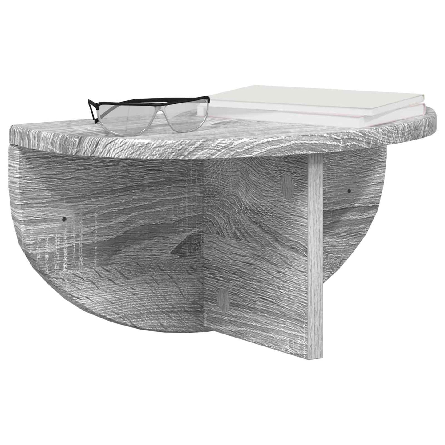 vidaXL Ράφι Τοίχου Επιτοίχιο Γκρίζο Σονομα 38 x 19 x 19 εκ