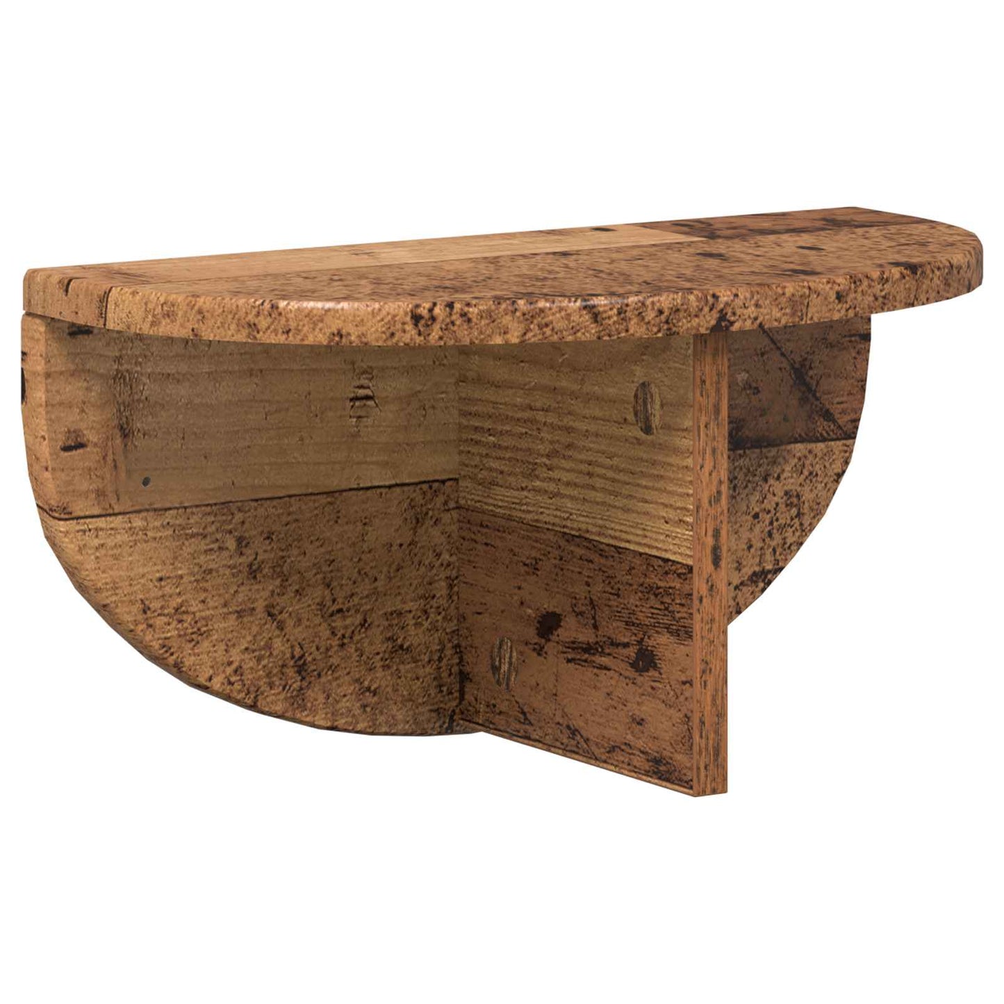 vidaXL Ράφι Τοίχου 2 pcs Παλιό ξύλο 38 x 19 x 19 εκ Επεξεργασμένο ξύλο