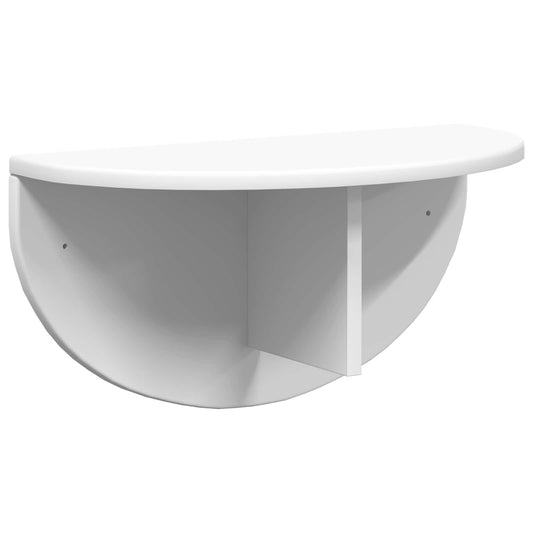 vidaXL Ράφι Τοίχου Επιτοίχιο Λευκό 38 x 19 x 19 εκ Επεξεργασμένο ξύλο