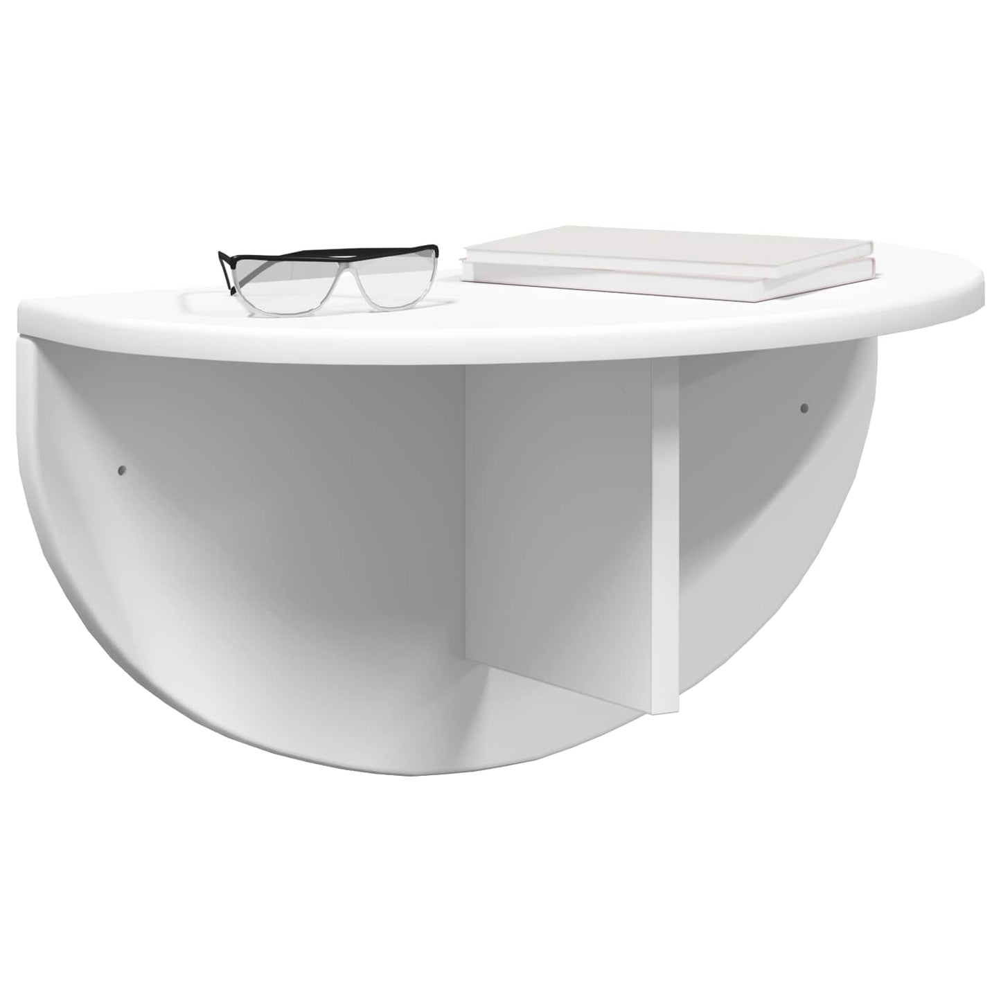 vidaXL Ράφι Τοίχου Επιτοίχιο Λευκό 38 x 19 x 19 εκ Επεξεργασμένο ξύλο