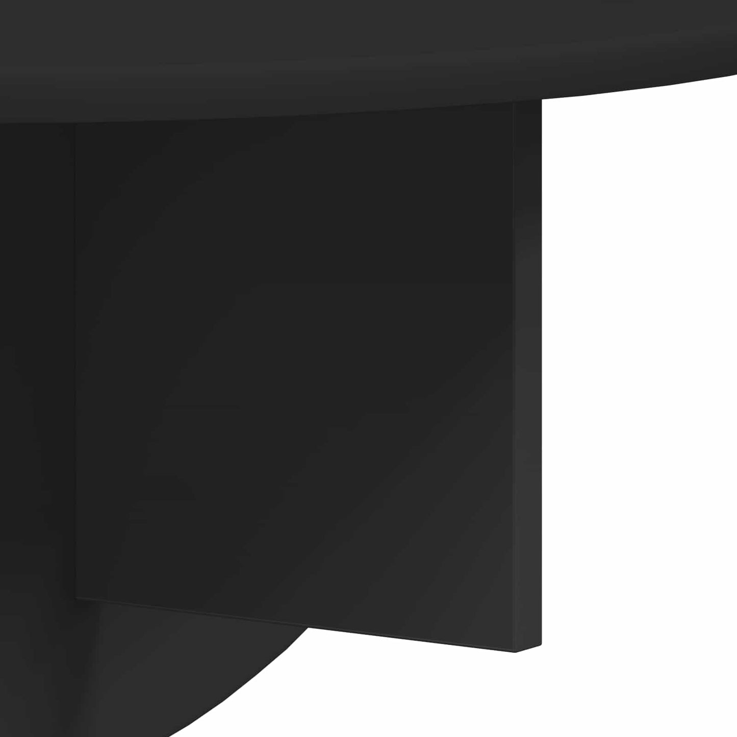 vidaXL Ράφι Τοίχου 2 pcs Μαύρο 38 x 19 x 19 εκ Επεξεργασμένο ξύλο