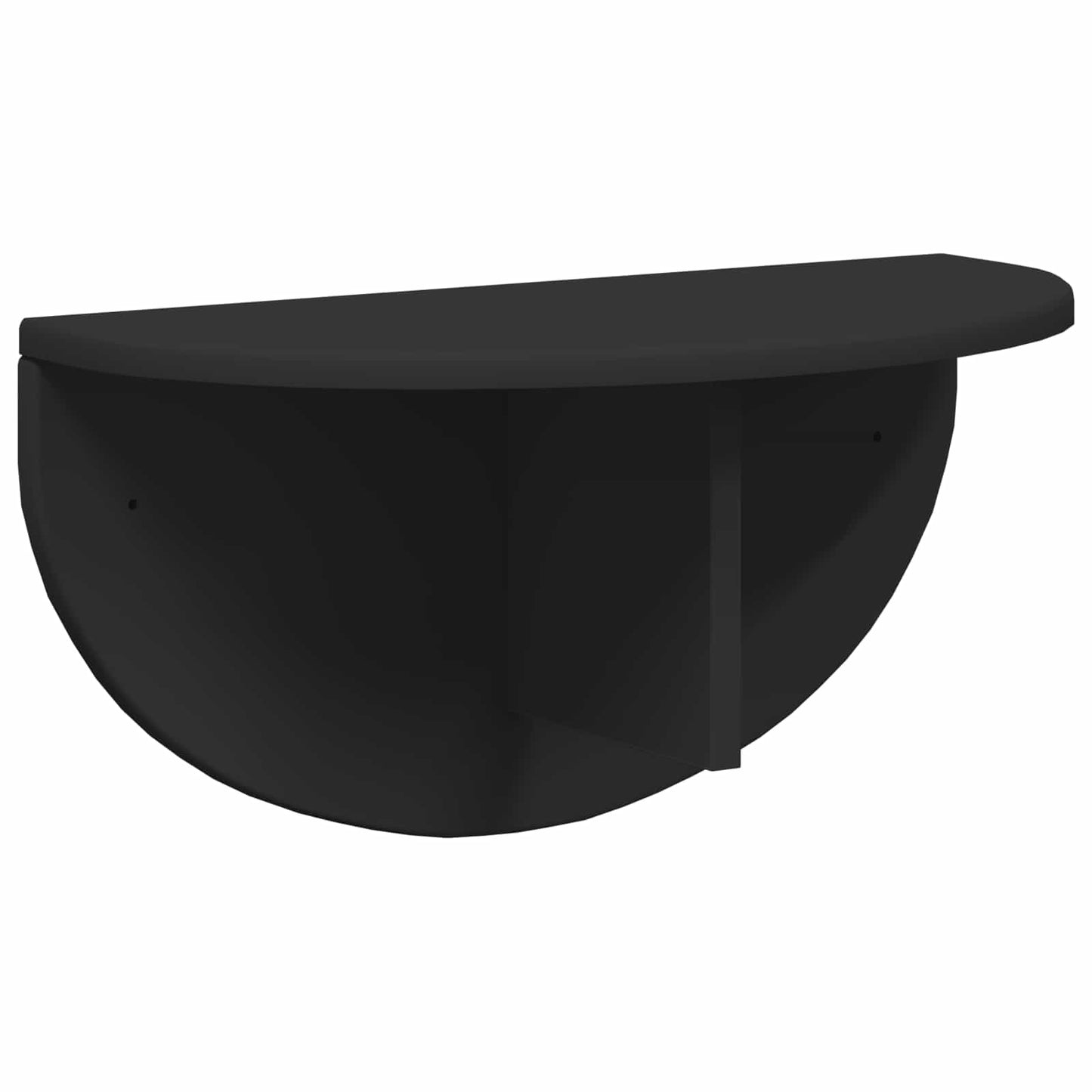 vidaXL Ράφι Τοίχου 2 pcs Μαύρο 38 x 19 x 19 εκ Επεξεργασμένο ξύλο