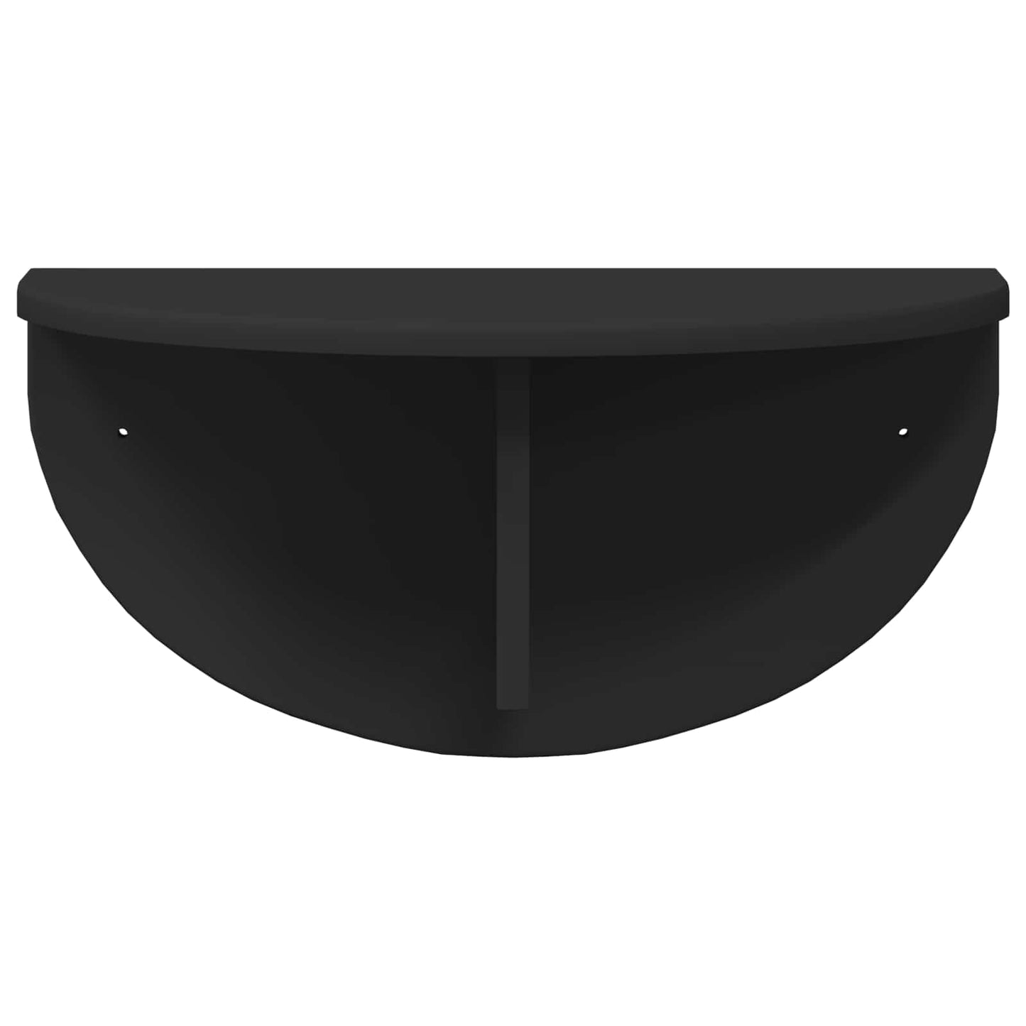 vidaXL Ράφι Τοίχου 2 pcs Μαύρο 38 x 19 x 19 εκ Επεξεργασμένο ξύλο