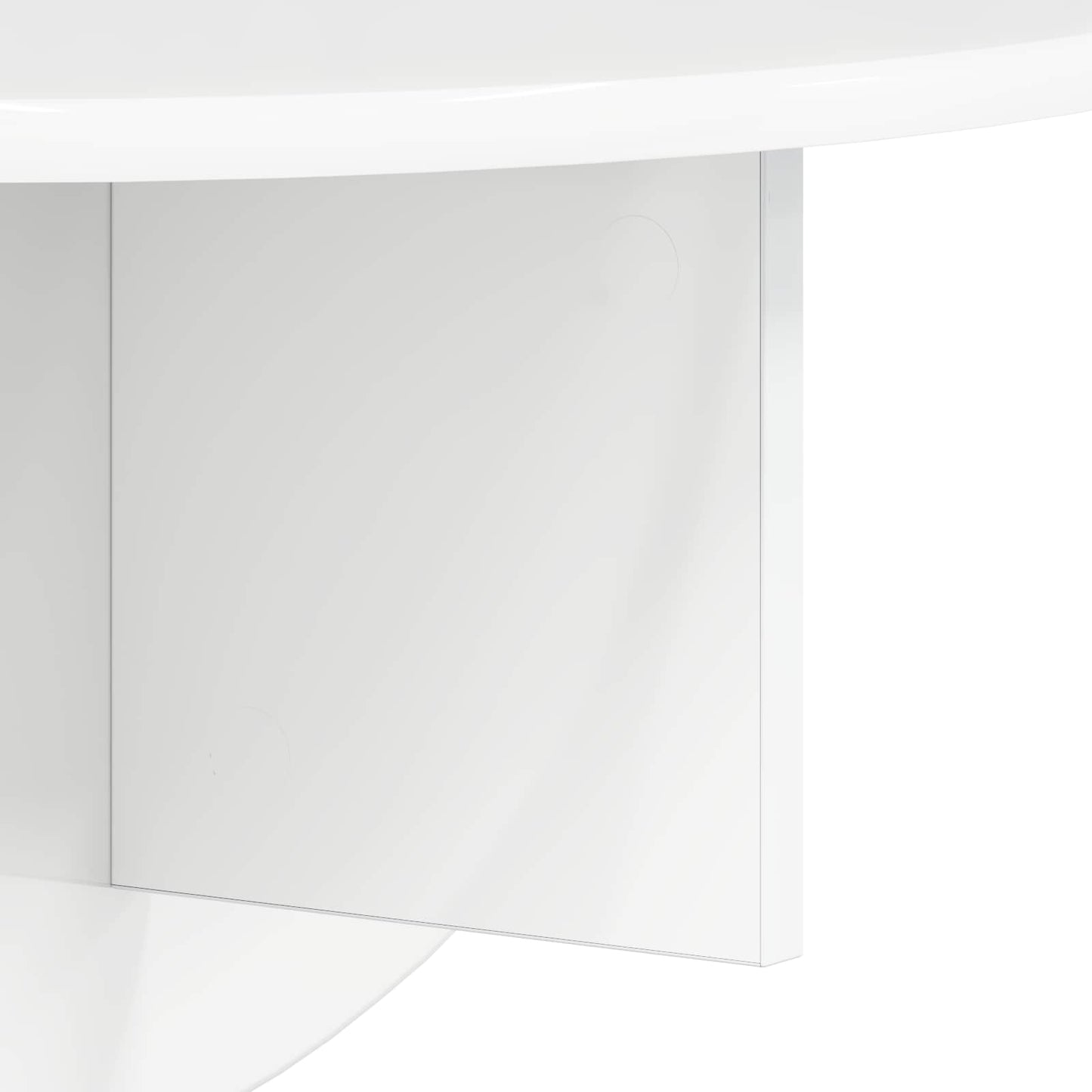 vidaXL Ράφι Τοίχου 2 pcs Υψηλής γυαλάδας λευκό 38 x 19 x 19 εκ