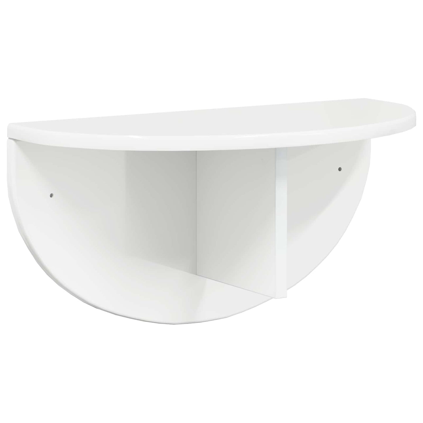 vidaXL Ράφι Τοίχου 2 pcs Υψηλής γυαλάδας λευκό 38 x 19 x 19 εκ