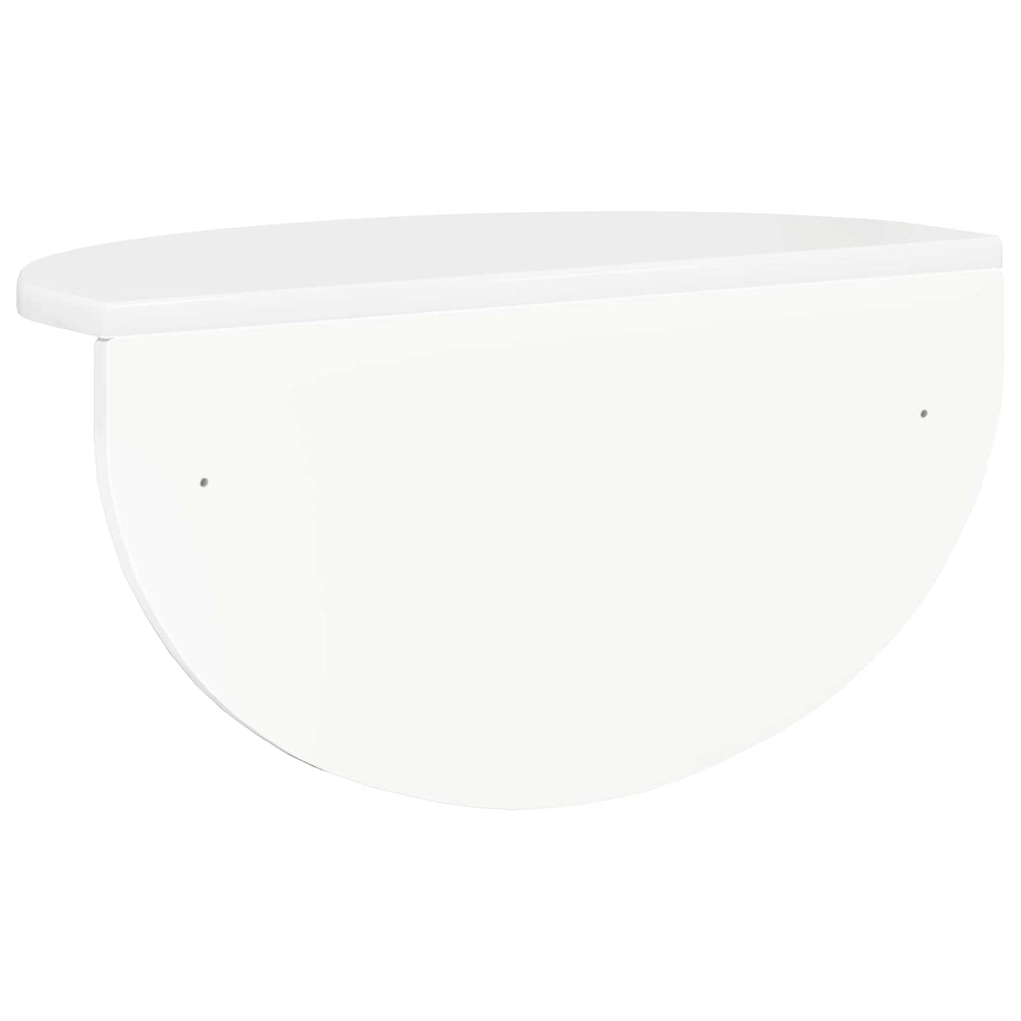 vidaXL Ράφι Τοίχου 2 pcs Υψηλής γυαλάδας λευκό 38 x 19 x 19 εκ