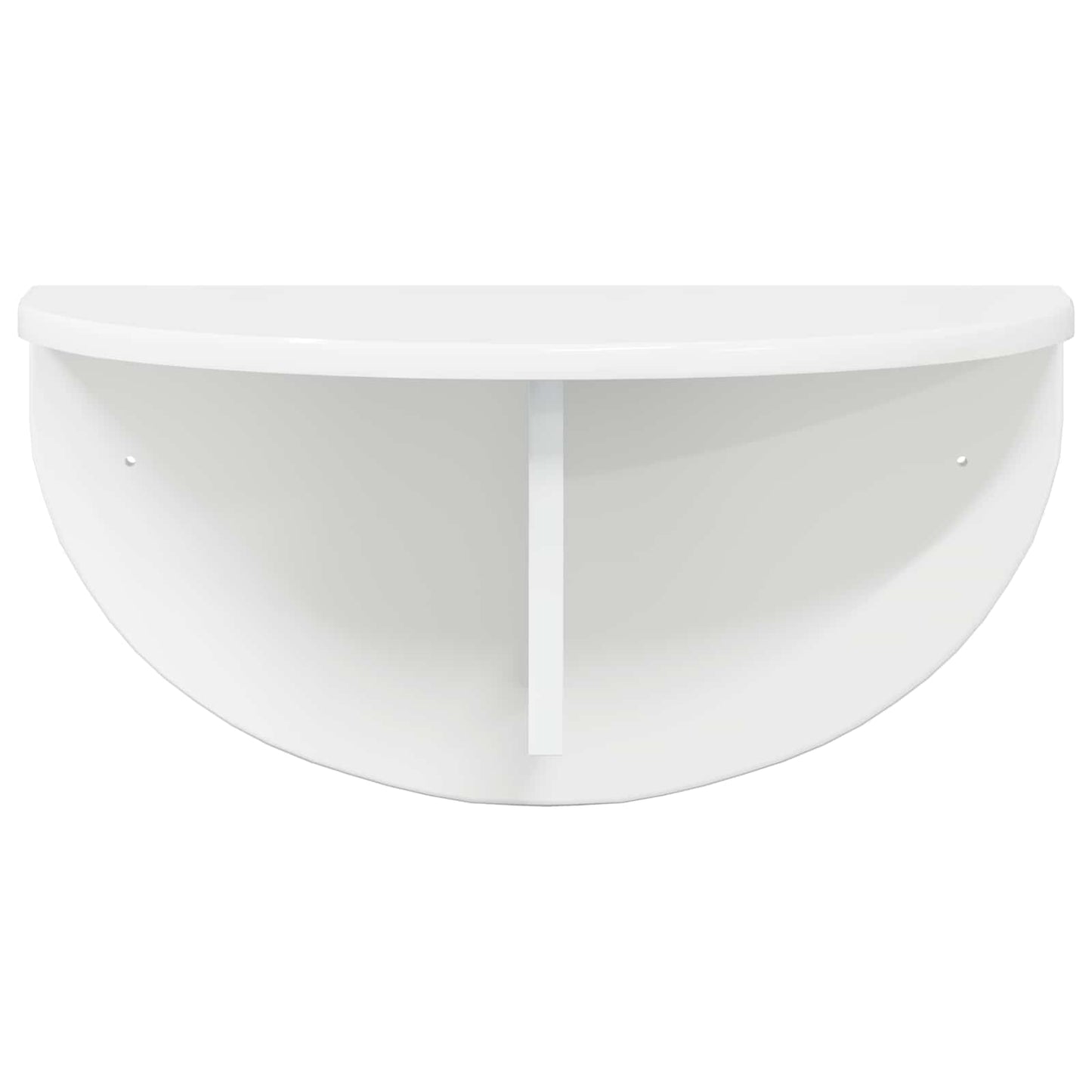 vidaXL Ράφι Τοίχου 2 pcs Υψηλής γυαλάδας λευκό 38 x 19 x 19 εκ