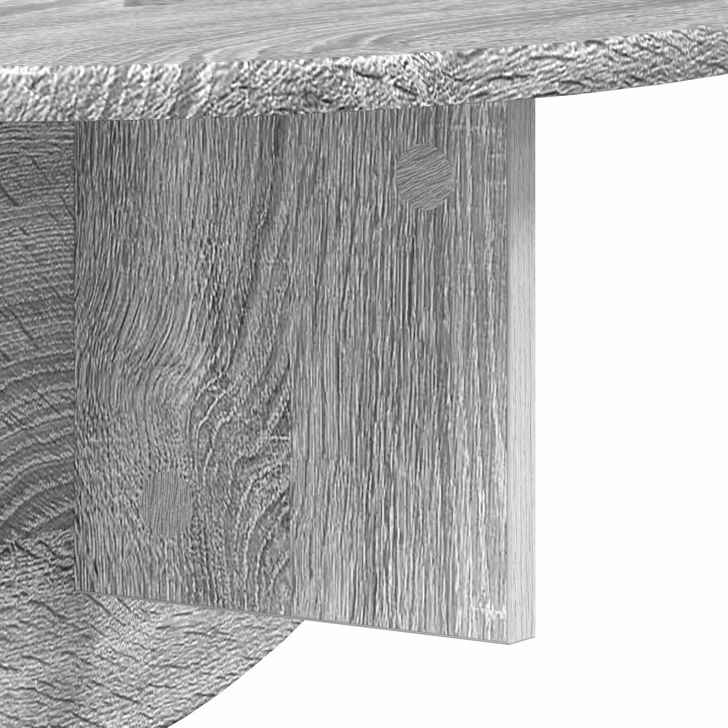 vidaXL Ράφι Τοίχου Επιτοίχιο 2 pcs Γκρίζο Σονομα 38 x 19 x 19 εκ