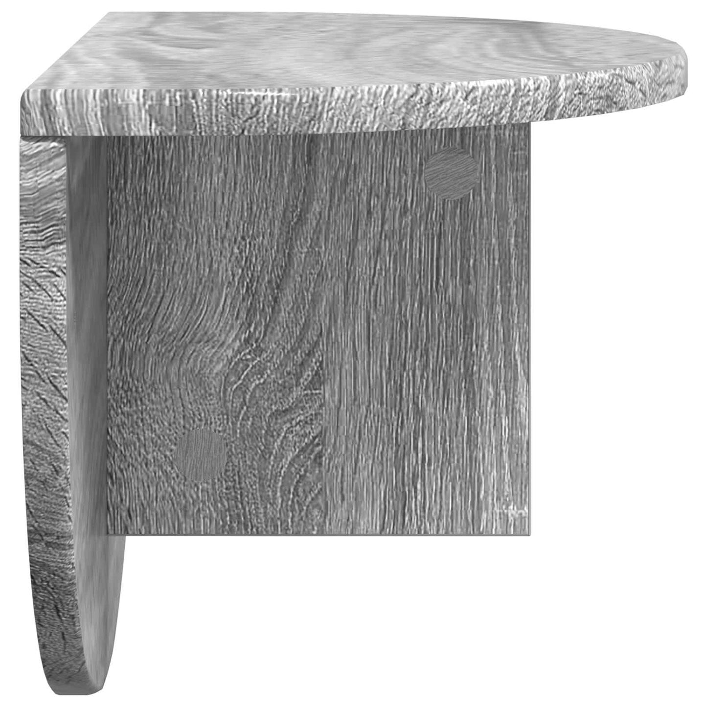 vidaXL Ράφι Τοίχου Επιτοίχιο 2 pcs Γκρίζο Σονομα 38 x 19 x 19 εκ