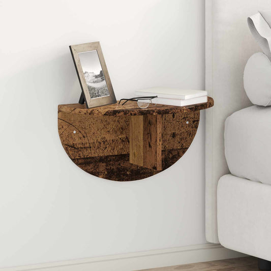 vidaXL Ράφι Τοίχου 2 τμχ. Παλιό ξύλο 48 x 24 x 24 εκ