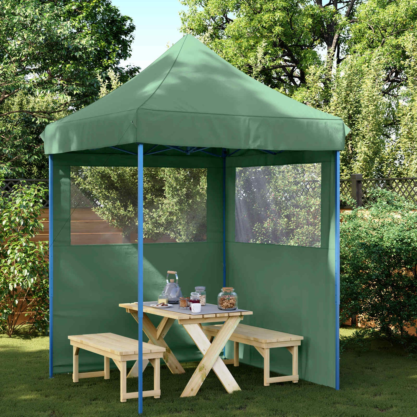 vidaXL Σκηνή Πάρτυ Πράσινο 200 x 200 x 306 εκ. Ύφασμα Όξφορντ