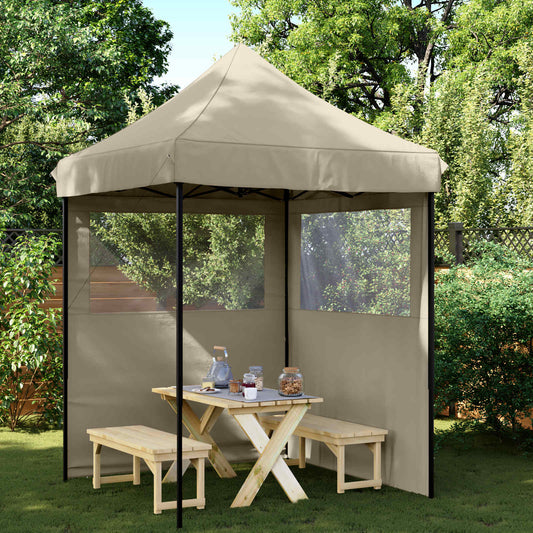vidaXL Σκηνή Πάρτυ Taupe 200 x 200 x 306 εκ. Ύφασμα Όξφορντ
