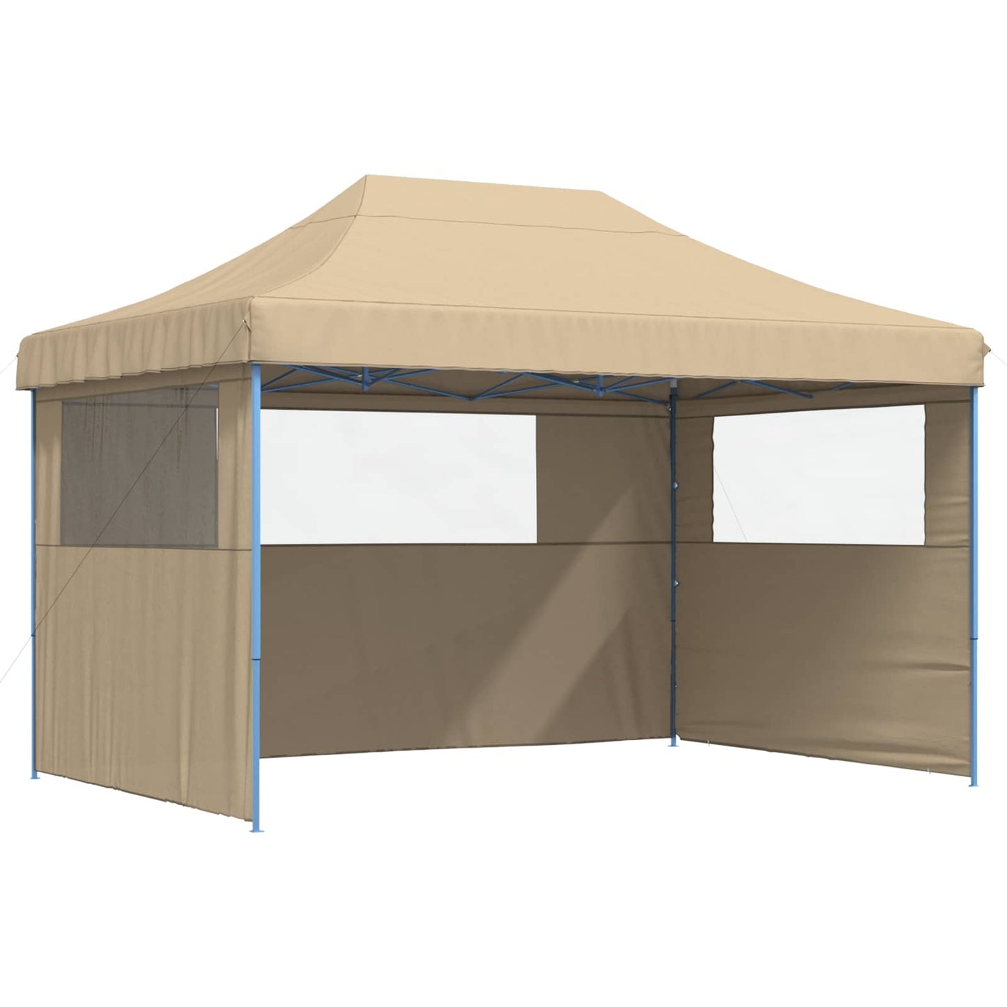 vidaXL Σκηνή Πάρτυ Μπεζ 279 x 410 x 315 εκ. Ύφασμα Όξφορντ