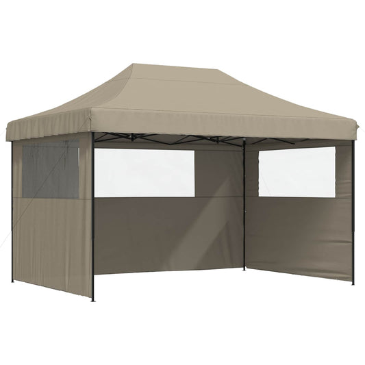 vidaXL Σκηνή Πάρτυ Taupe 279 x 410 x 315 εκ. Ύφασμα Όξφορντ