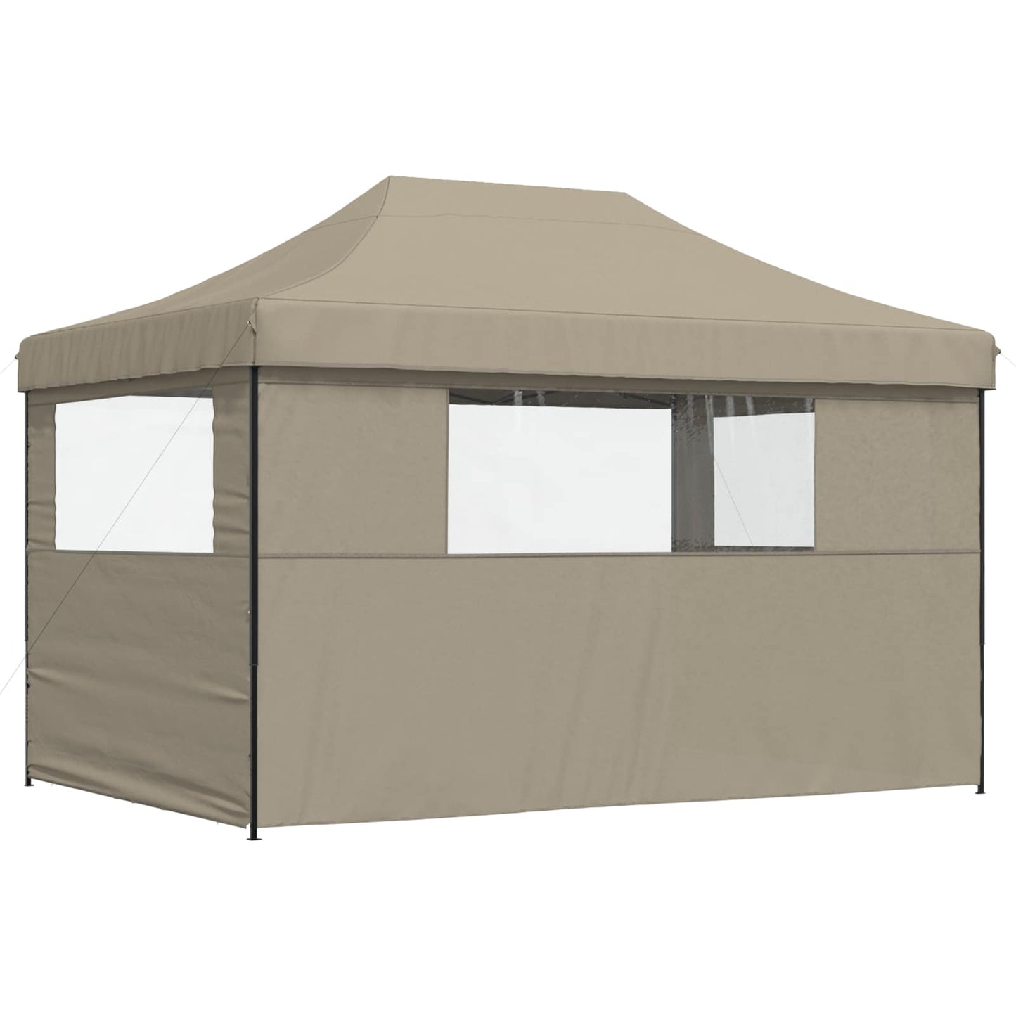 vidaXL Σκηνή Πάρτυ Taupe 279 x 410 x 315 εκ. Ύφασμα Όξφορντ