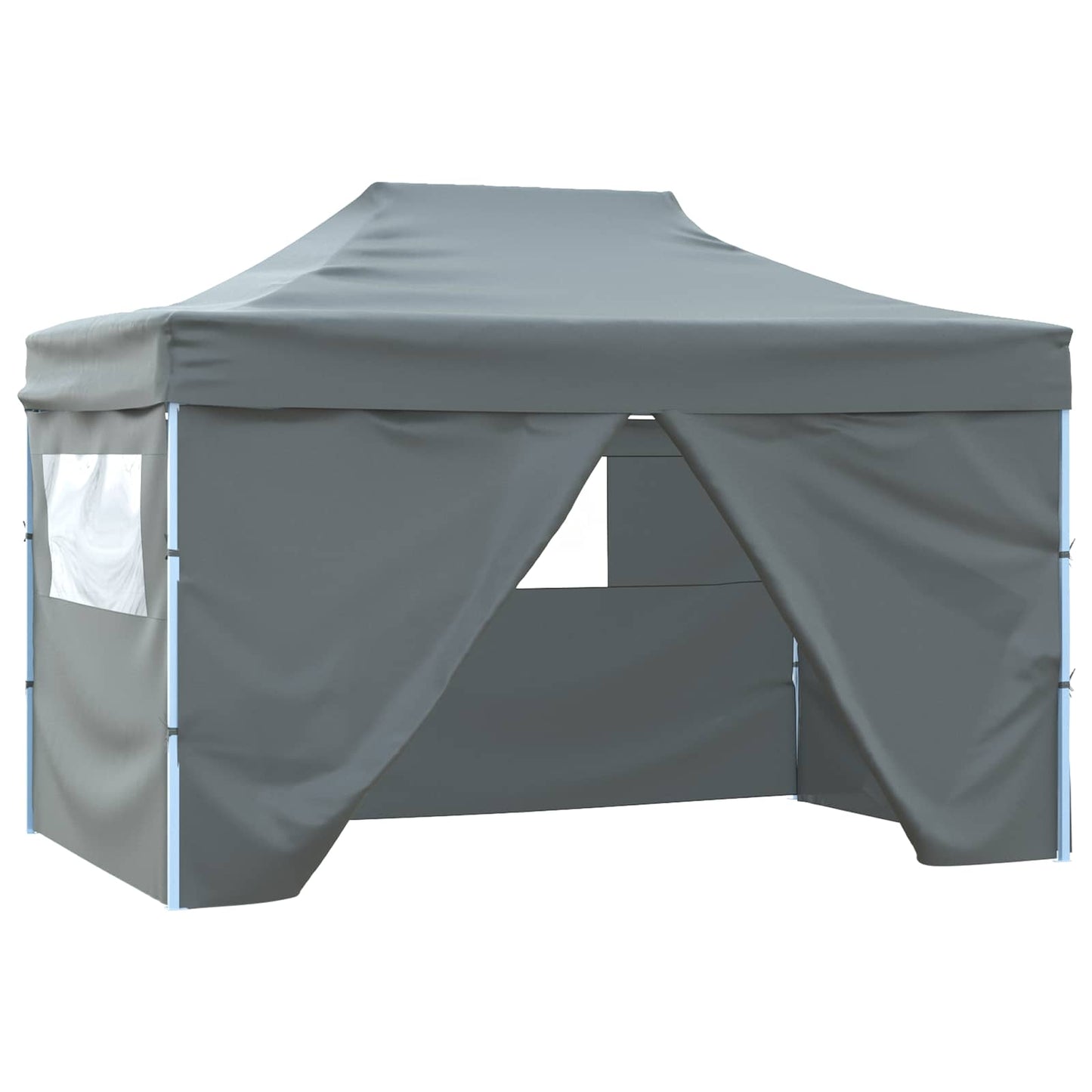 vidaXL Σκηνή Πάρτυ Ανθρακί 280 x 410 x 315 εκ. Ύφασμα Όξφορντ