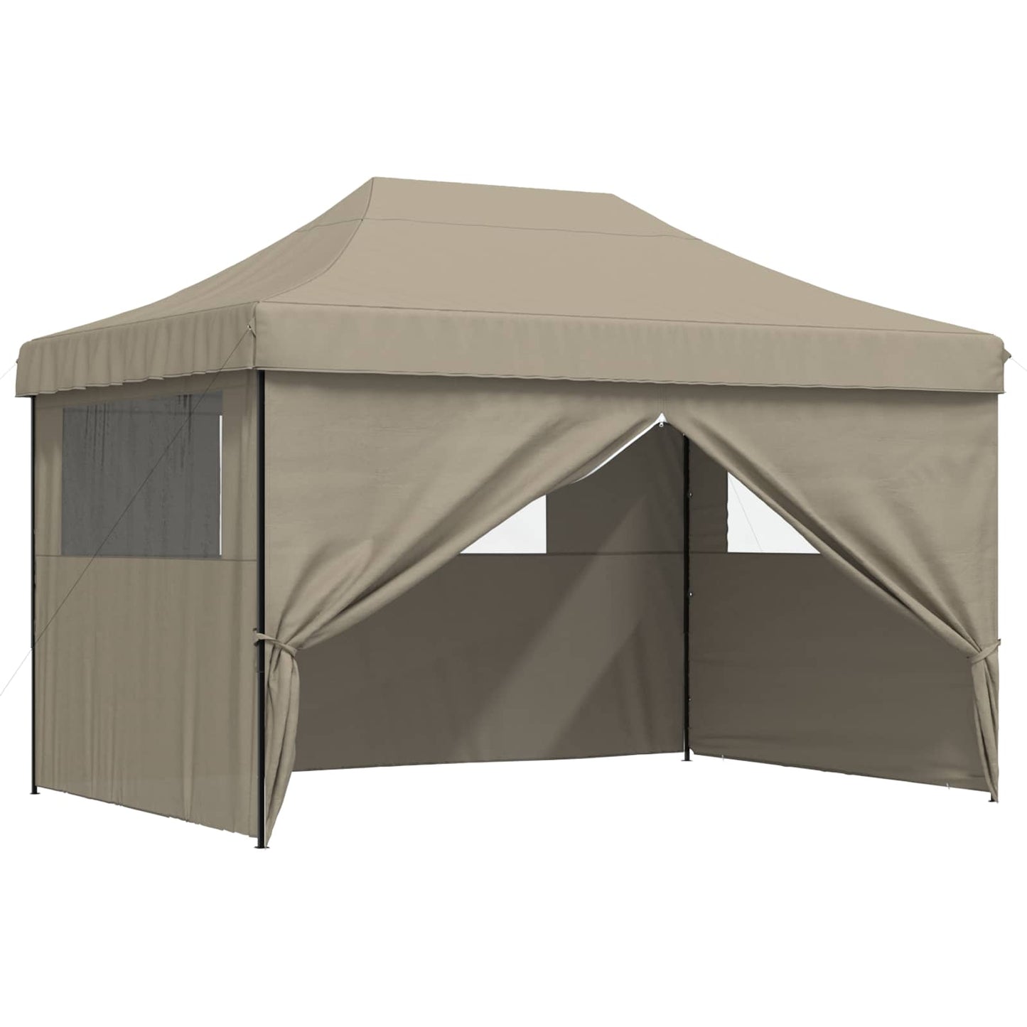 vidaXL Σκηνή Πάρτυ Taupe 279 x 410 x 315 εκ. Ύφασμα Όξφορντ