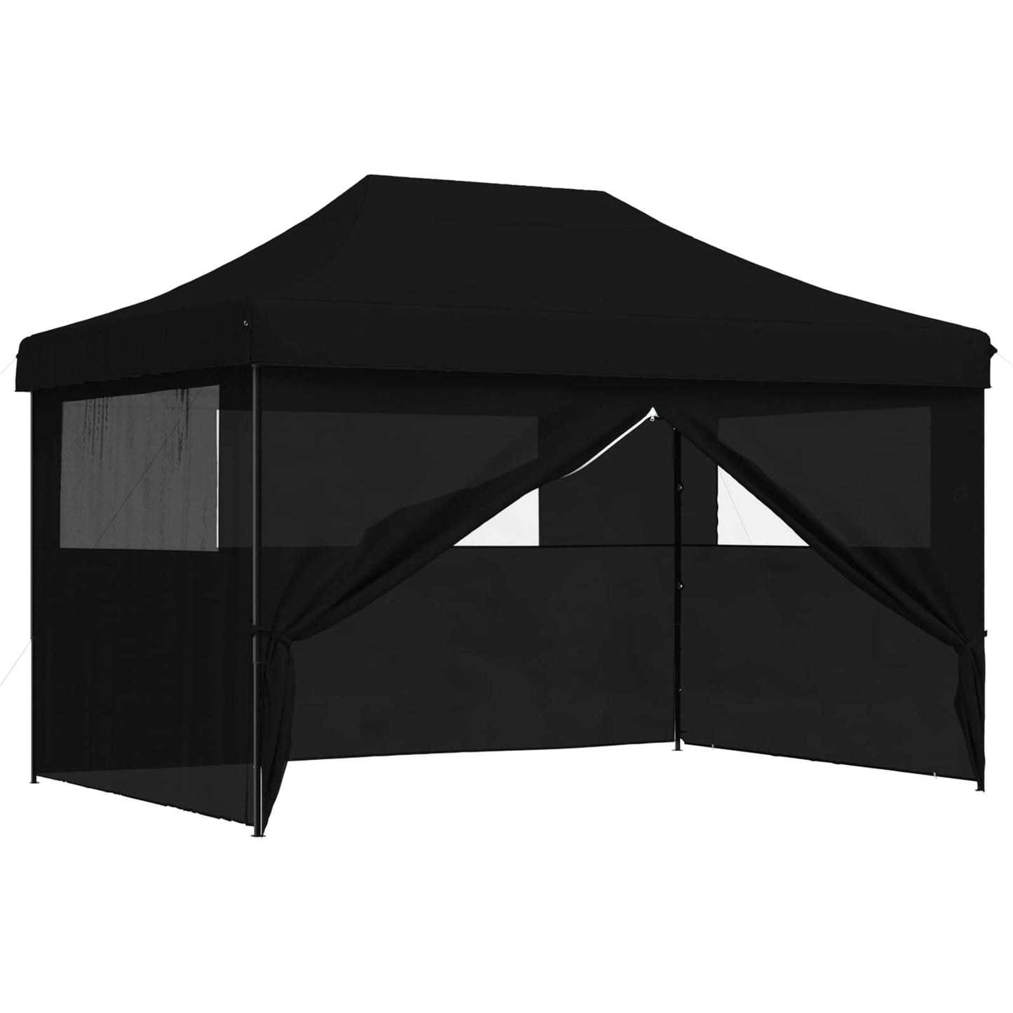 vidaXL Σκηνή Πάρτυ Μαύρο 279 x 410 x 315 εκ. Ύφασμα Όξφορντ