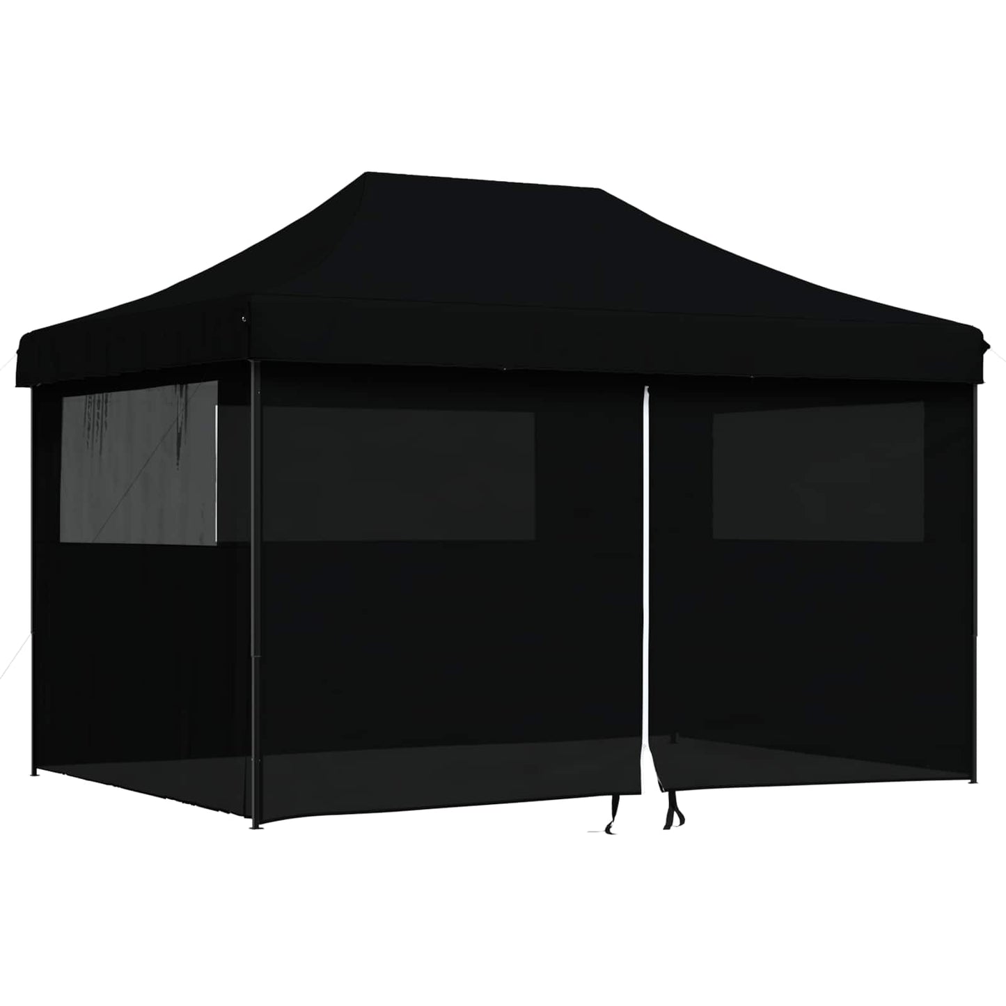 vidaXL Σκηνή Πάρτυ Μαύρο 279 x 410 x 315 εκ. Ύφασμα Όξφορντ