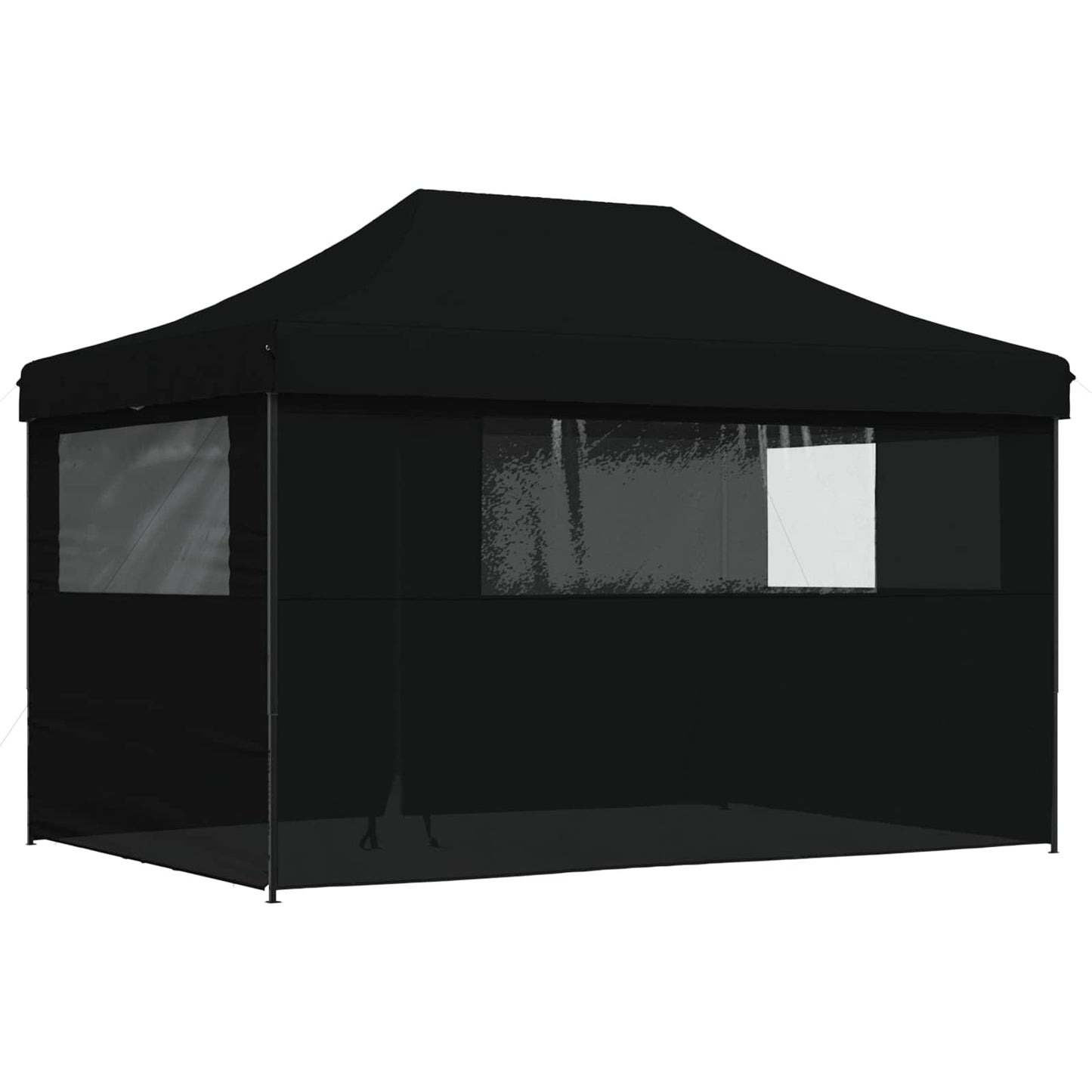 vidaXL Σκηνή Πάρτυ Μαύρο 279 x 410 x 315 εκ. Ύφασμα Όξφορντ