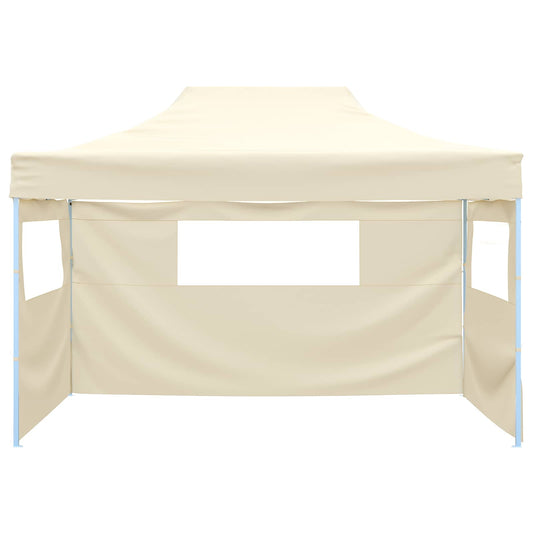 vidaXL Σκηνή Πάρτυ Κρεμ 291 x 431 x 315 εκ. Ύφασμα Όξφορντ
