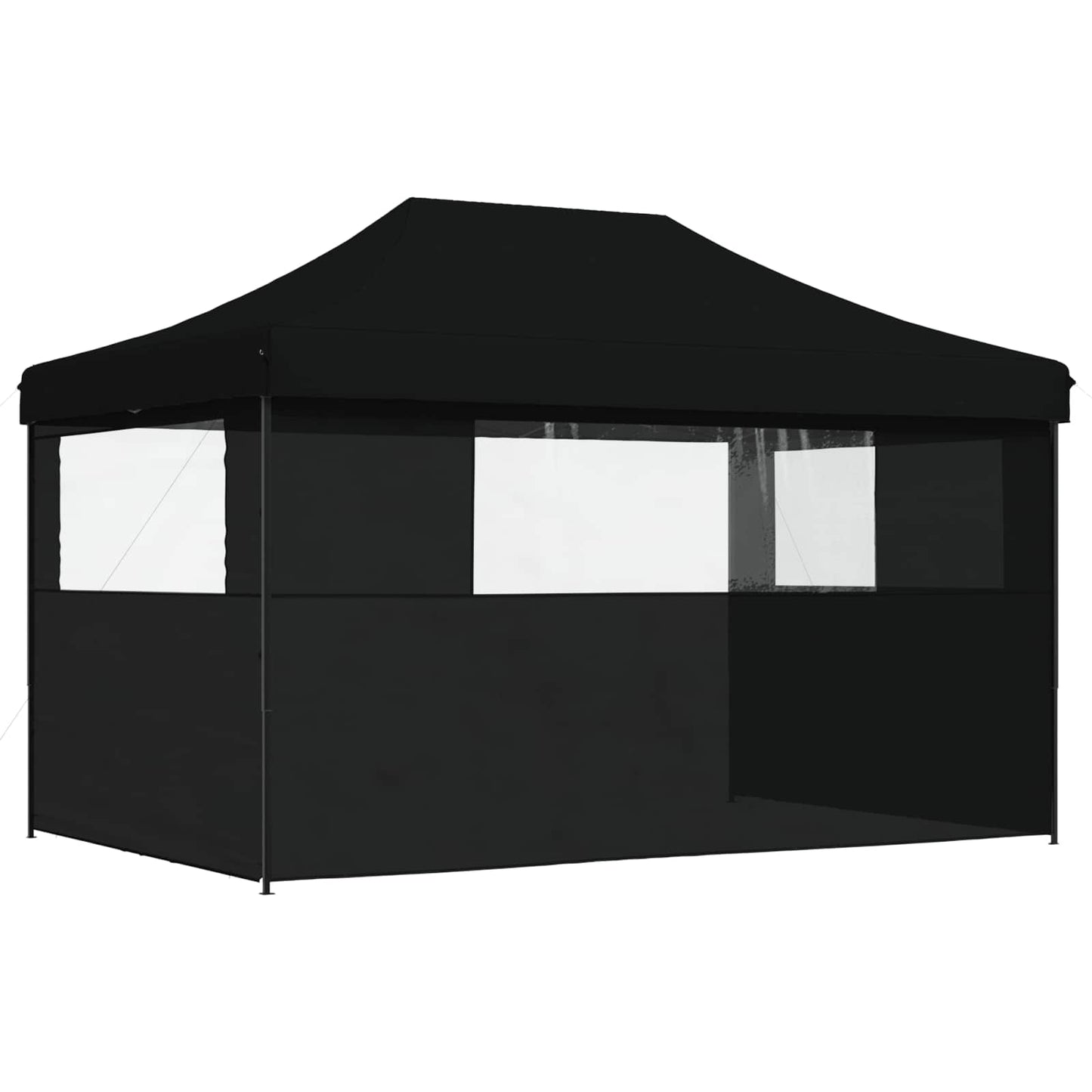 vidaXL Σκηνή Πάρτυ Μαύρο 292 x 440 x 315 εκ. Ύφασμα Όξφορντ