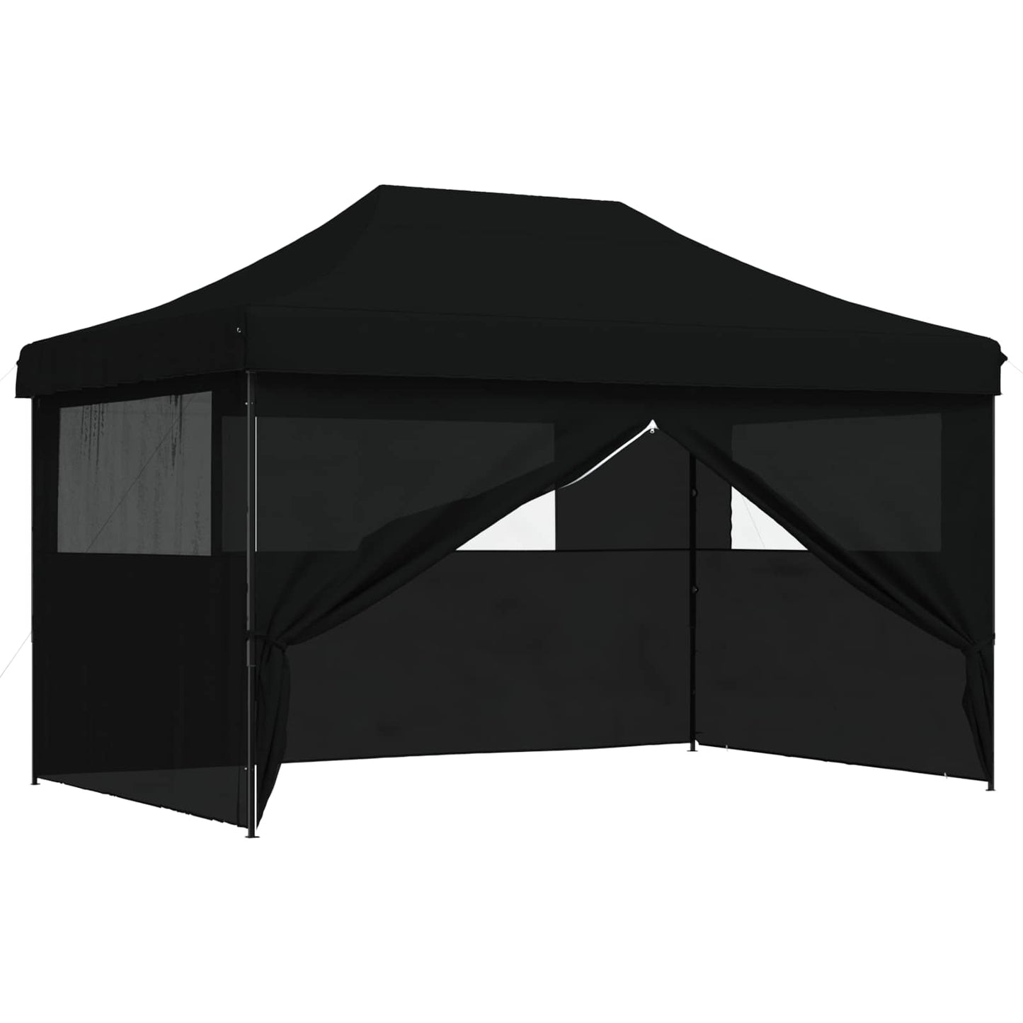 vidaXL Σκηνή Πάρτυ Μαύρο 292 x 440 x 315 εκ. Ύφασμα Όξφορντ