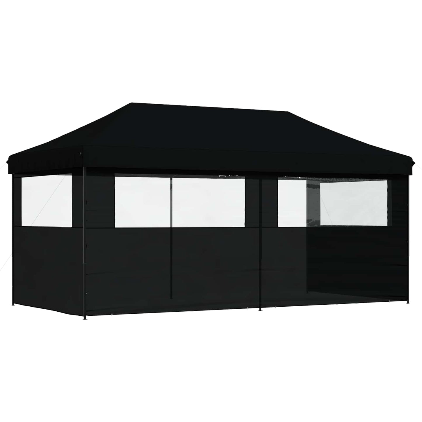 vidaXL Σκηνή Πάρτυ Μαύρο 292 x 580 x 315 εκ Ύφασμα Όξφορντ
