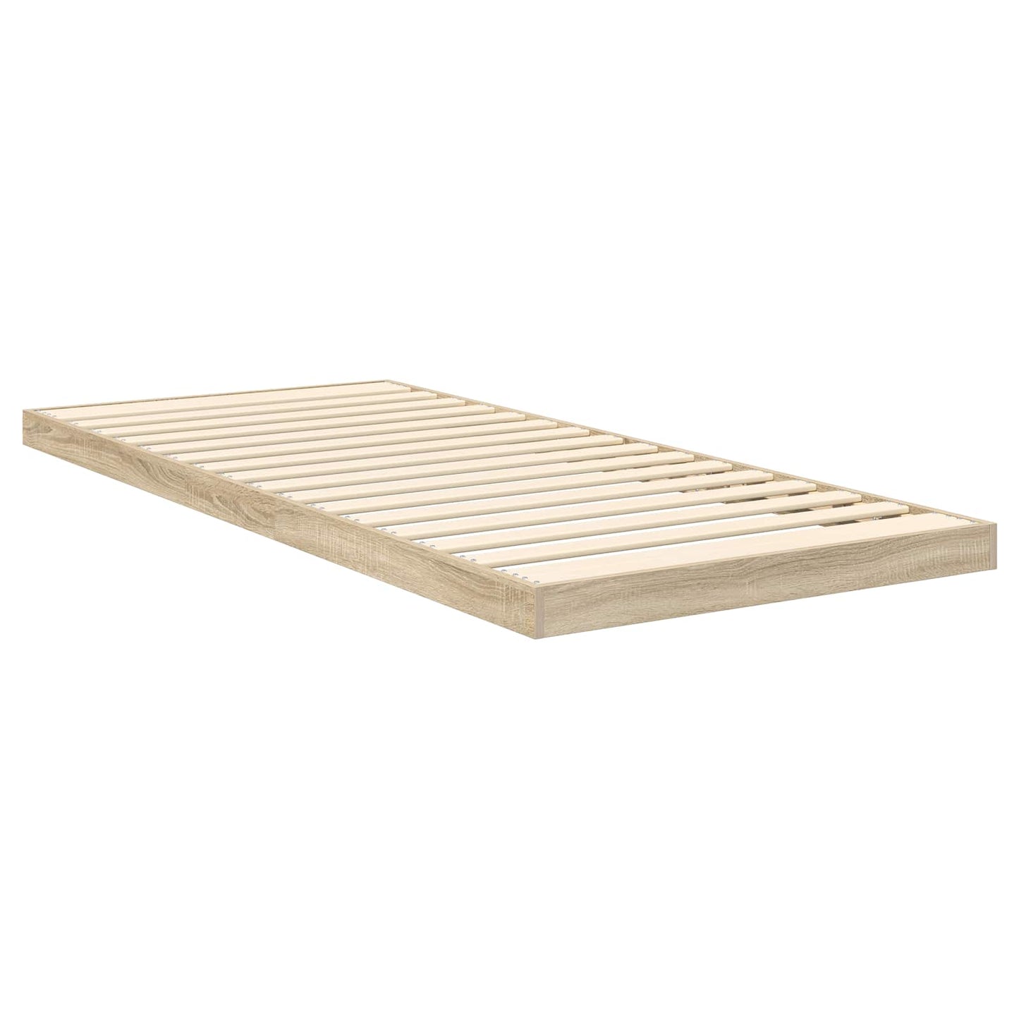 vidaXL Κρεβάτι δαπέδου Σονόμα 75 x 190 cm Επεξεργασμένο Ξύλο