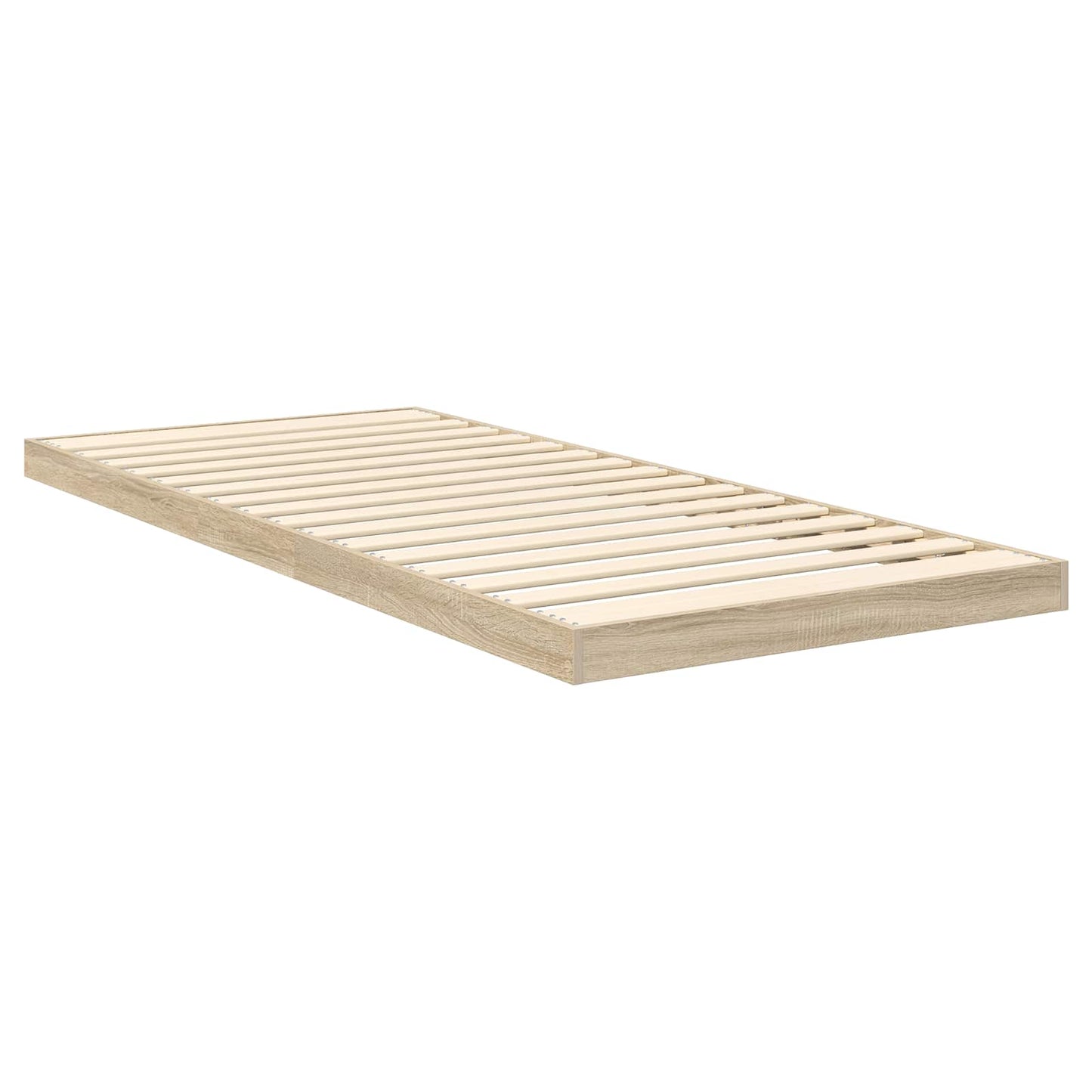 vidaXL Κρεβάτι δαπέδου Σονόμα 75 x 190 cm Επεξεργασμένο Ξύλο