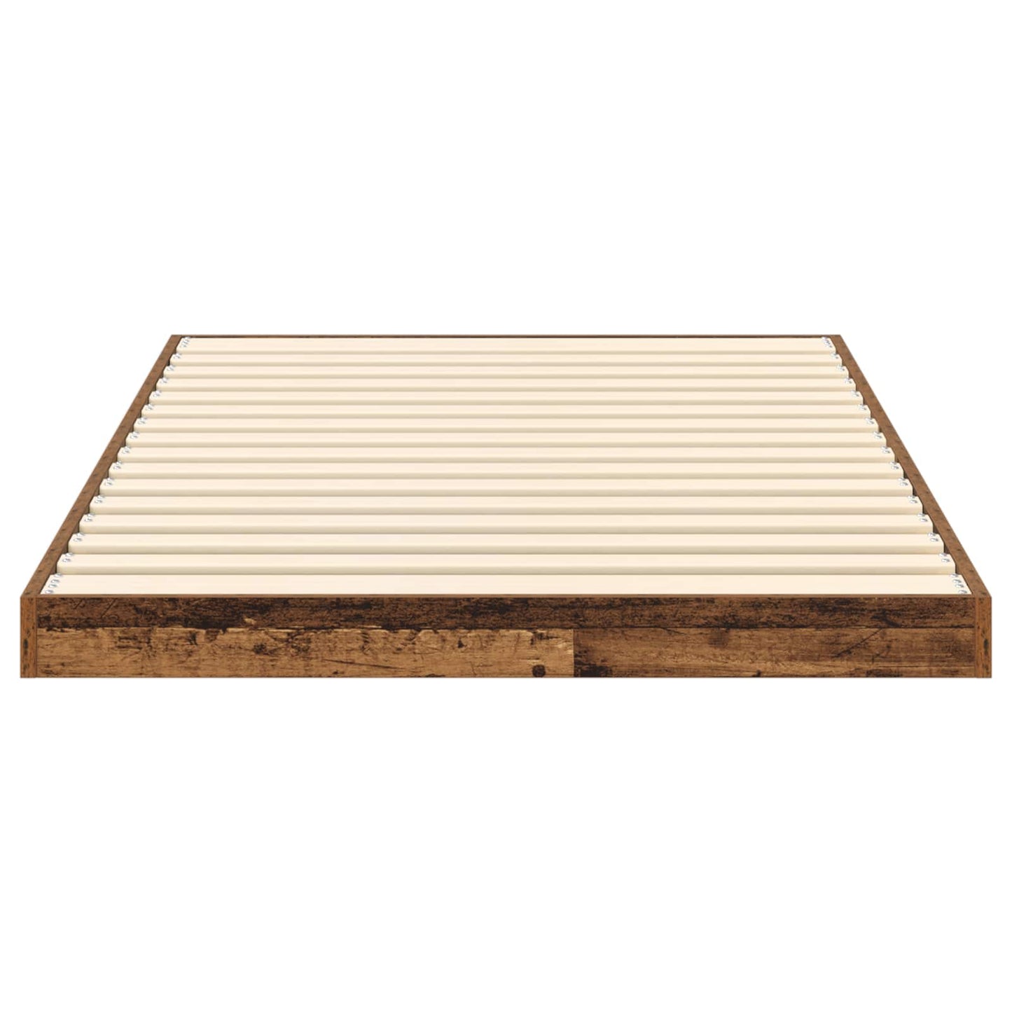 vidaXL Κρεβάτι δαπέδου Παλιό ξύλο 75 x 190 cm Επεξεργασμένο ξύλο