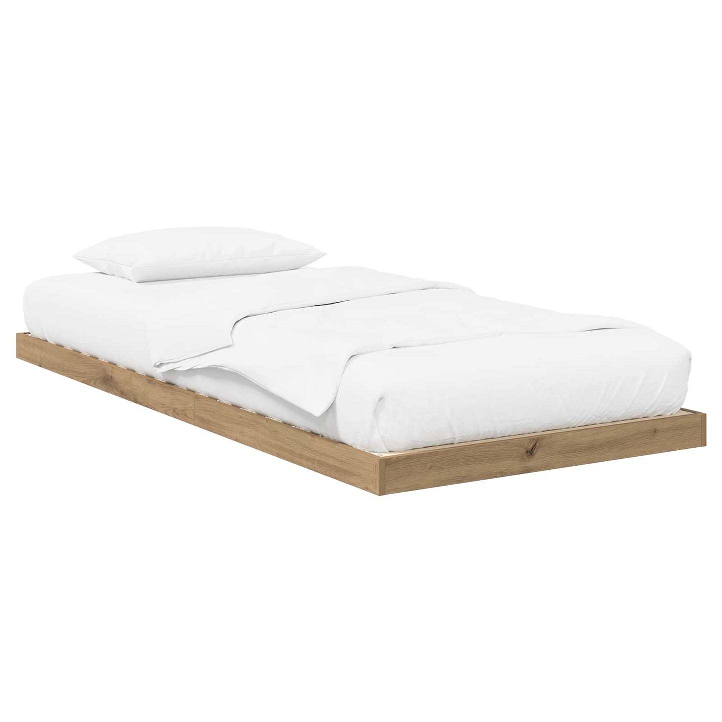 vidaXL Κρεβάτι δαπέδου Artisan Oak 75 x 190 cm Επεξεργασμένο ξύλο