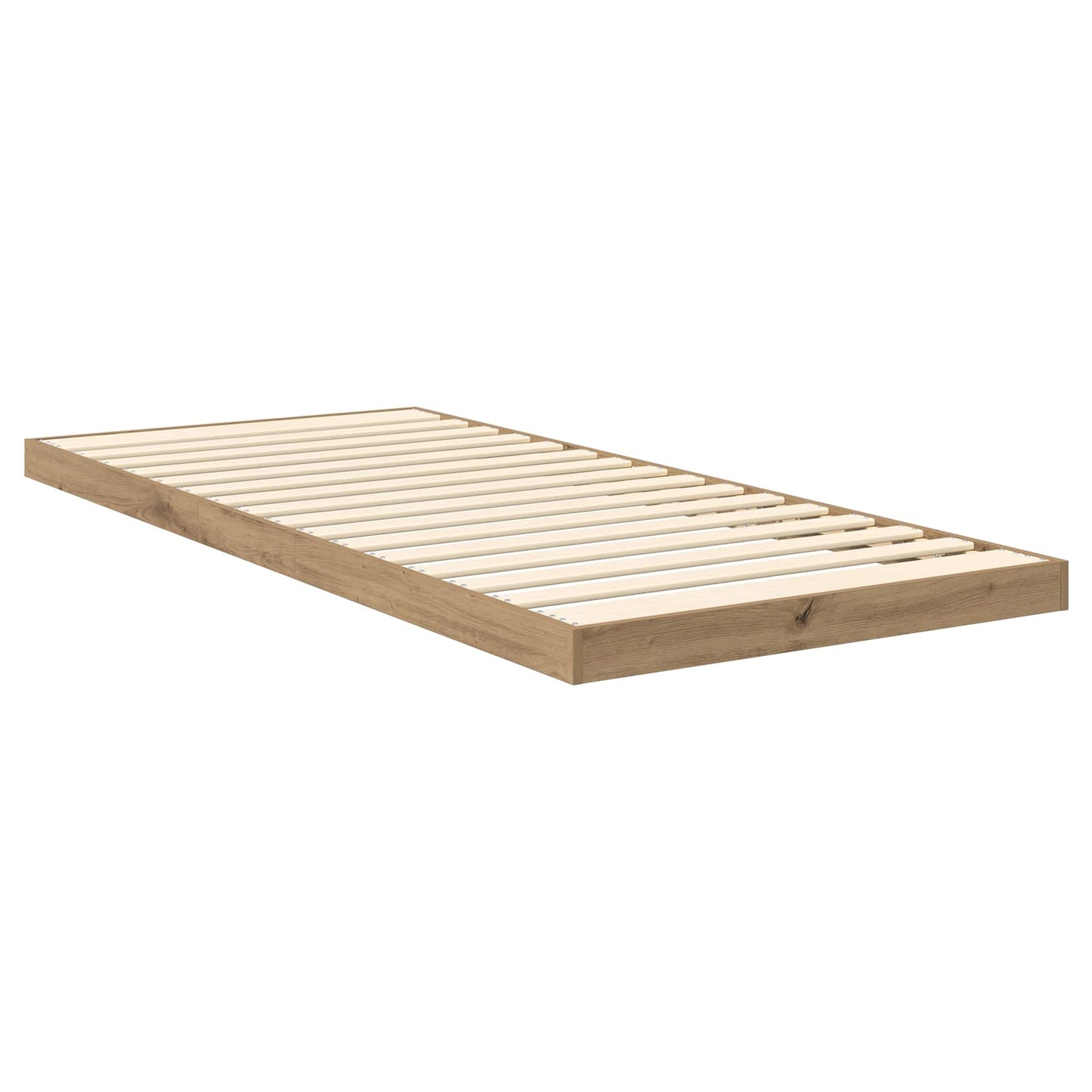 vidaXL Κρεβάτι δαπέδου Artisan Oak 75 x 190 cm Επεξεργασμένο ξύλο