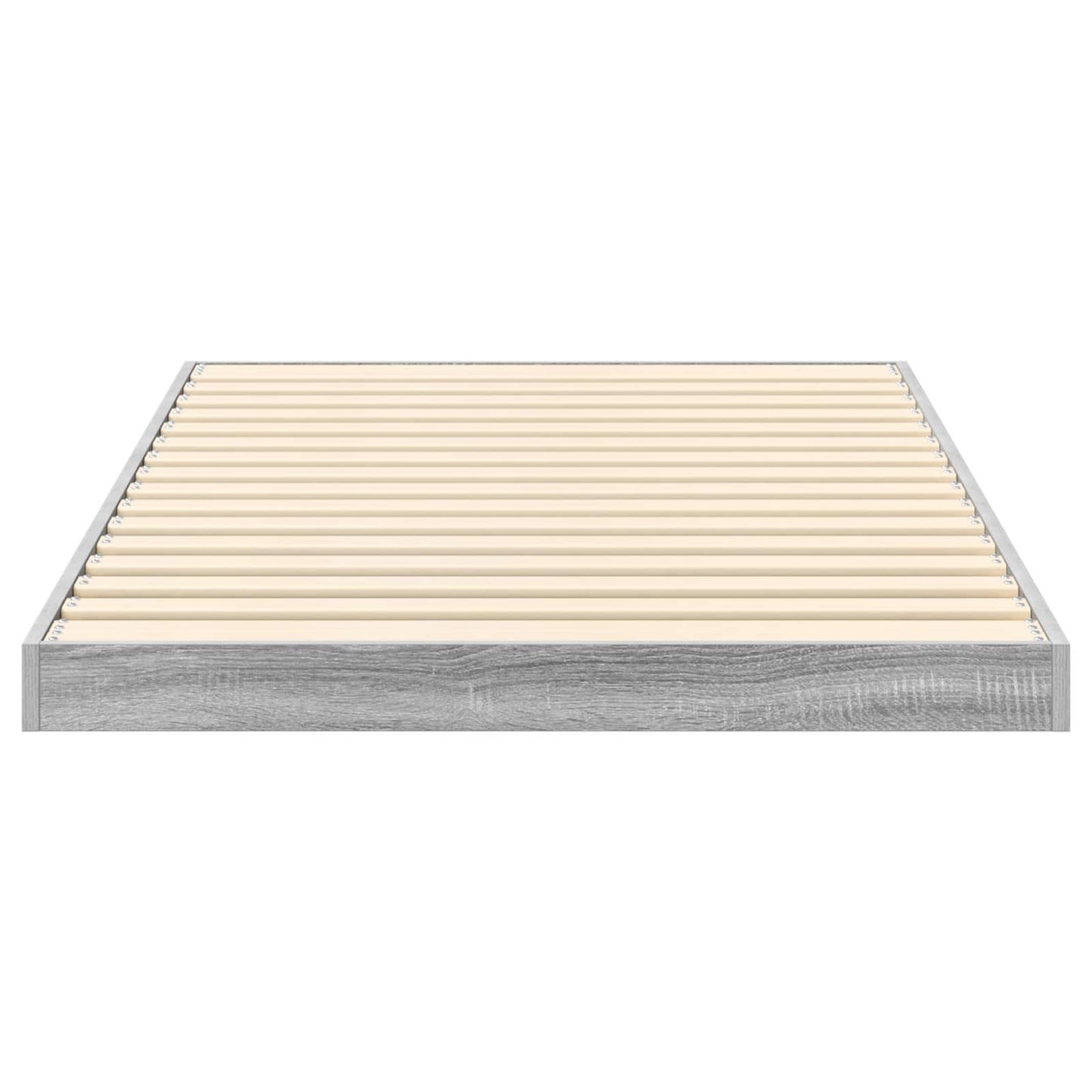 vidaXL Κρεβάτι δαπέδου Γκρίζο Σονομα 90 x 190 cm Επεξεργασμένο ξύλο