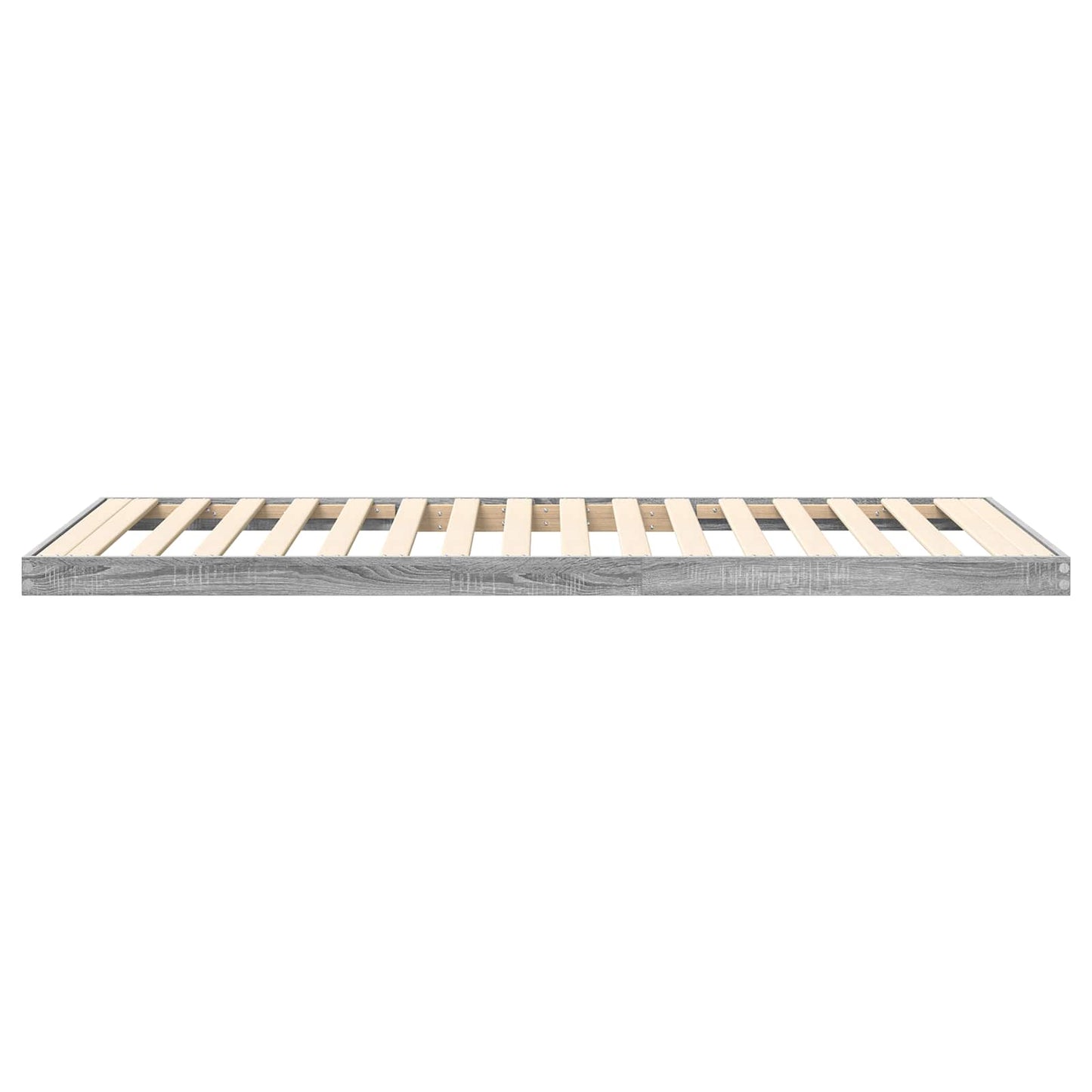 vidaXL Κρεβάτι δαπέδου Γκρίζο Σονομα 90 x 190 cm Επεξεργασμένο ξύλο