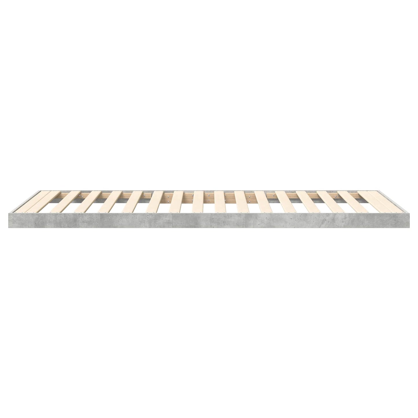 vidaXL Κρεβάτι δαπέδου Σκυρόδεμα Γκρι 100 x 200 cm Επεξεργασμένο ξύλο