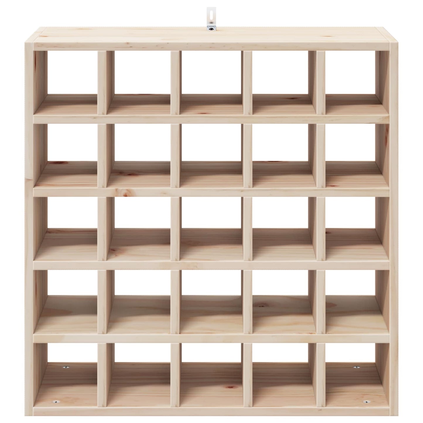 vidaXL Ράφι Κρασιού 2 pcs Φυσικό 56 x 25 x 56 cm Στερεά ξυλεία πεύκου