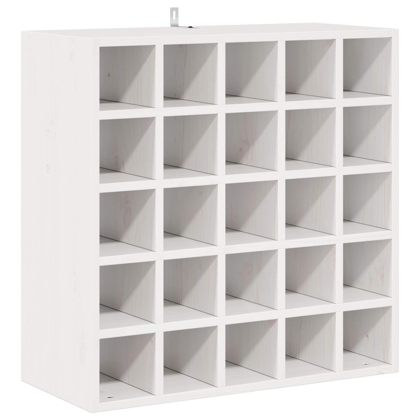 vidaXL Ράφι Κρασιού 2 pcs Λευκό 56 x 25 x 56 cm Στερεά ξυλεία πεύκου