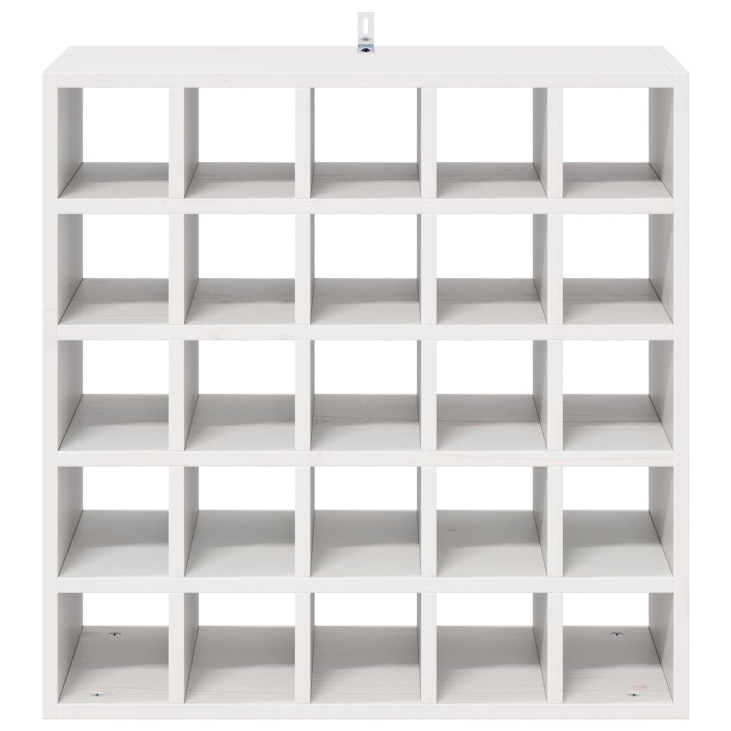 vidaXL Ράφι Κρασιού 2 pcs Λευκό 56 x 25 x 56 cm Στερεά ξυλεία πεύκου