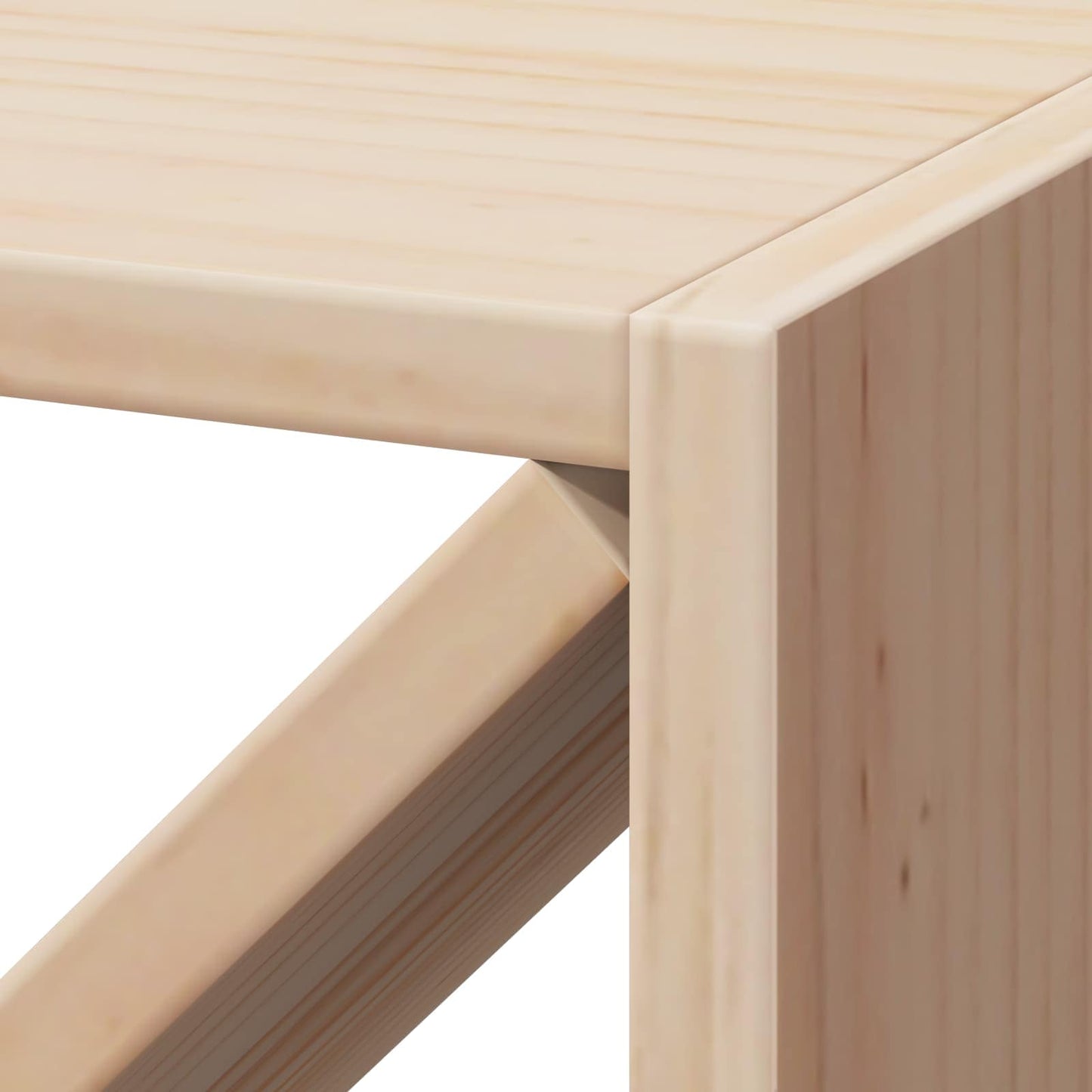 vidaXL Ράφι Κρασιού 2 pcs Φυσικό 62 x 25 x 62 cm Στερεά ξυλεία πεύκου