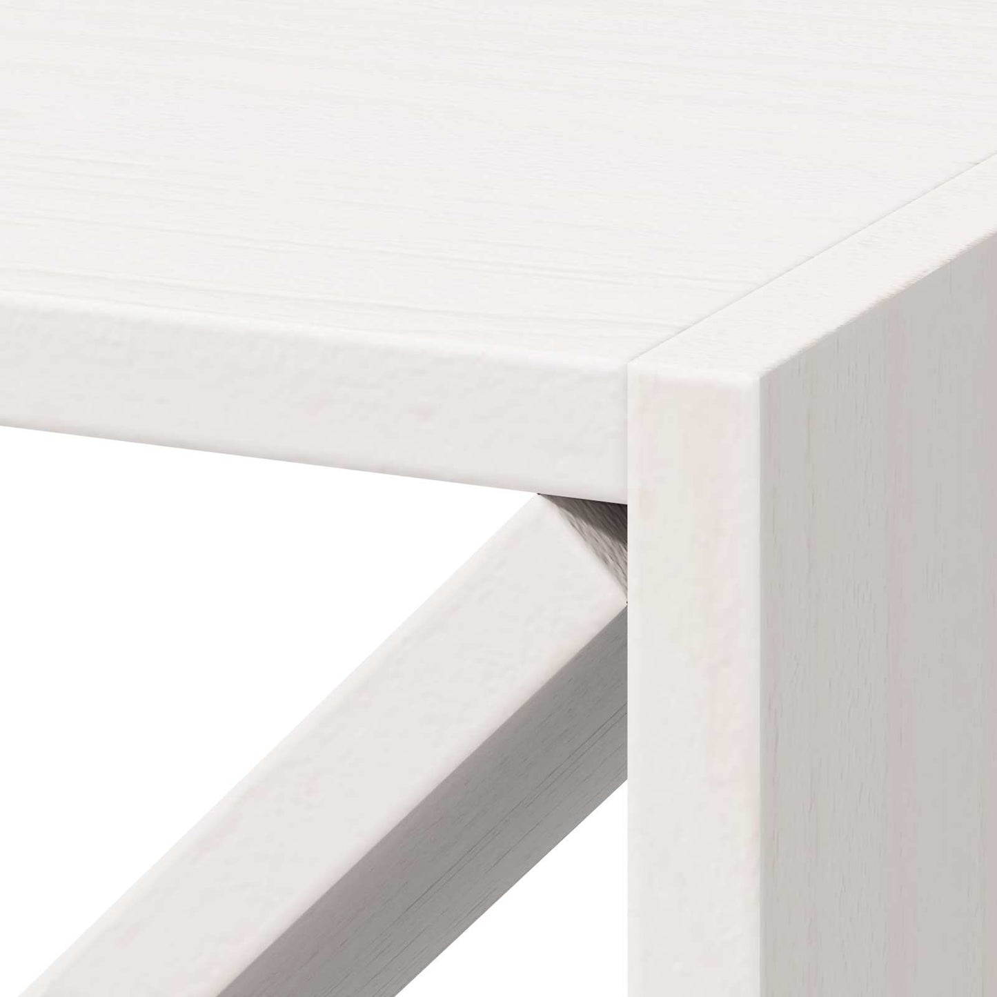 vidaXL Ράφι Κρασιού 4 pcs Λευκό 62 x 25 x 62 cm Στερεά ξυλεία πεύκου