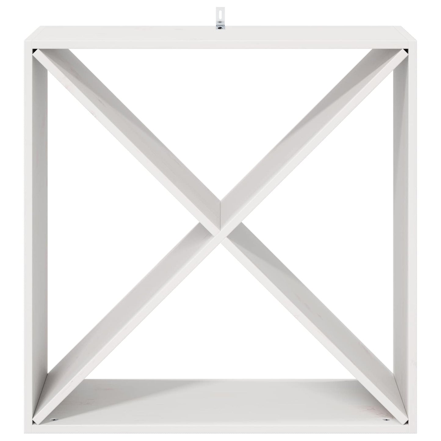 vidaXL Ράφι Κρασιού 4 pcs Λευκό 62 x 25 x 62 cm Στερεά ξυλεία πεύκου